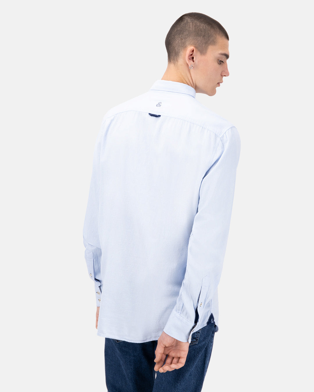 Shirt-Brushed Twill in Sky Chemises Colours and Sons   