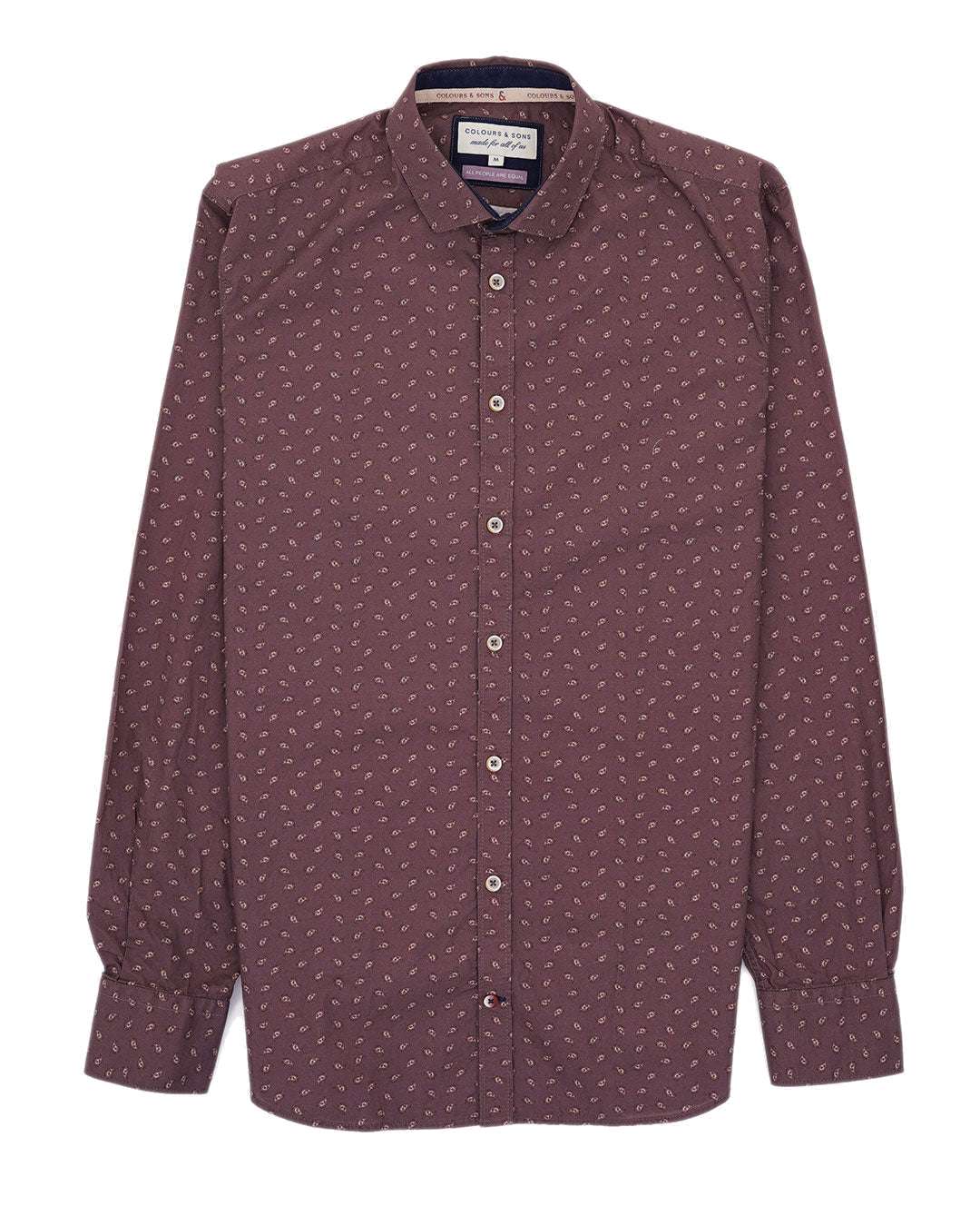 Chemise-Paisley Print en merlot Chemises Paisley Colours and Sons   