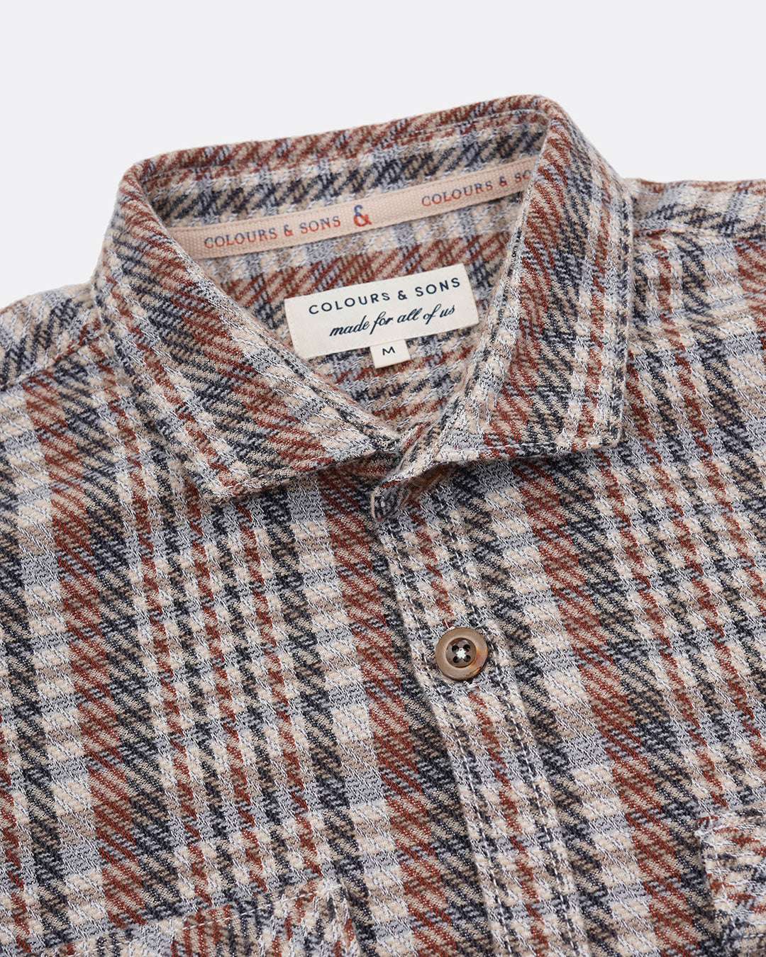 Shirt-Check dans les chemises Dusty Bronce Check Colours and Sons   