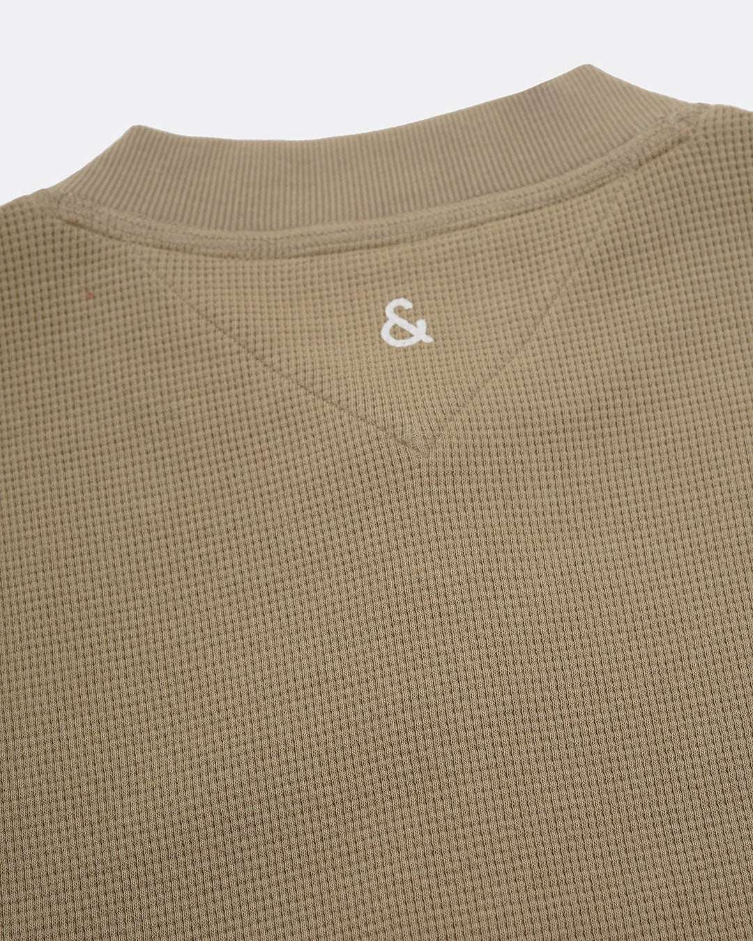 Serafino-Waffle in Light Olive Sweatshirts Colours and Sons   