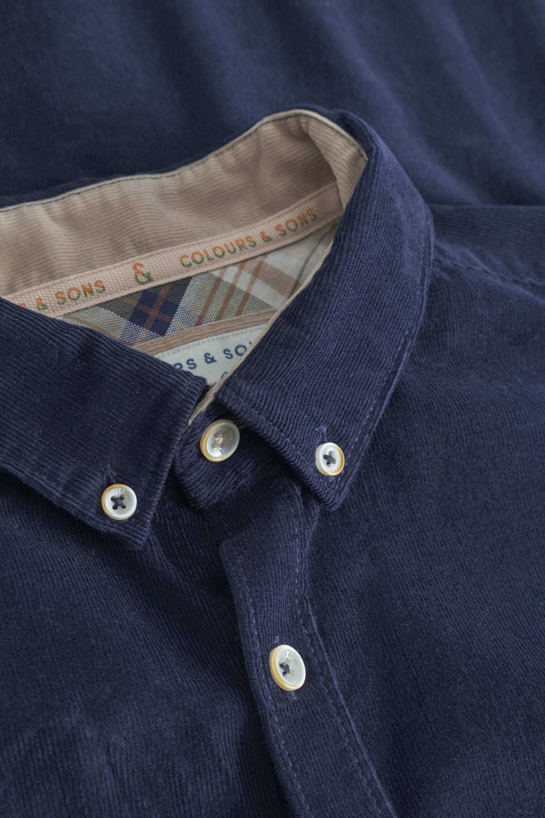 Chemise Corduroy à Navy Chemises Colours and Sons   