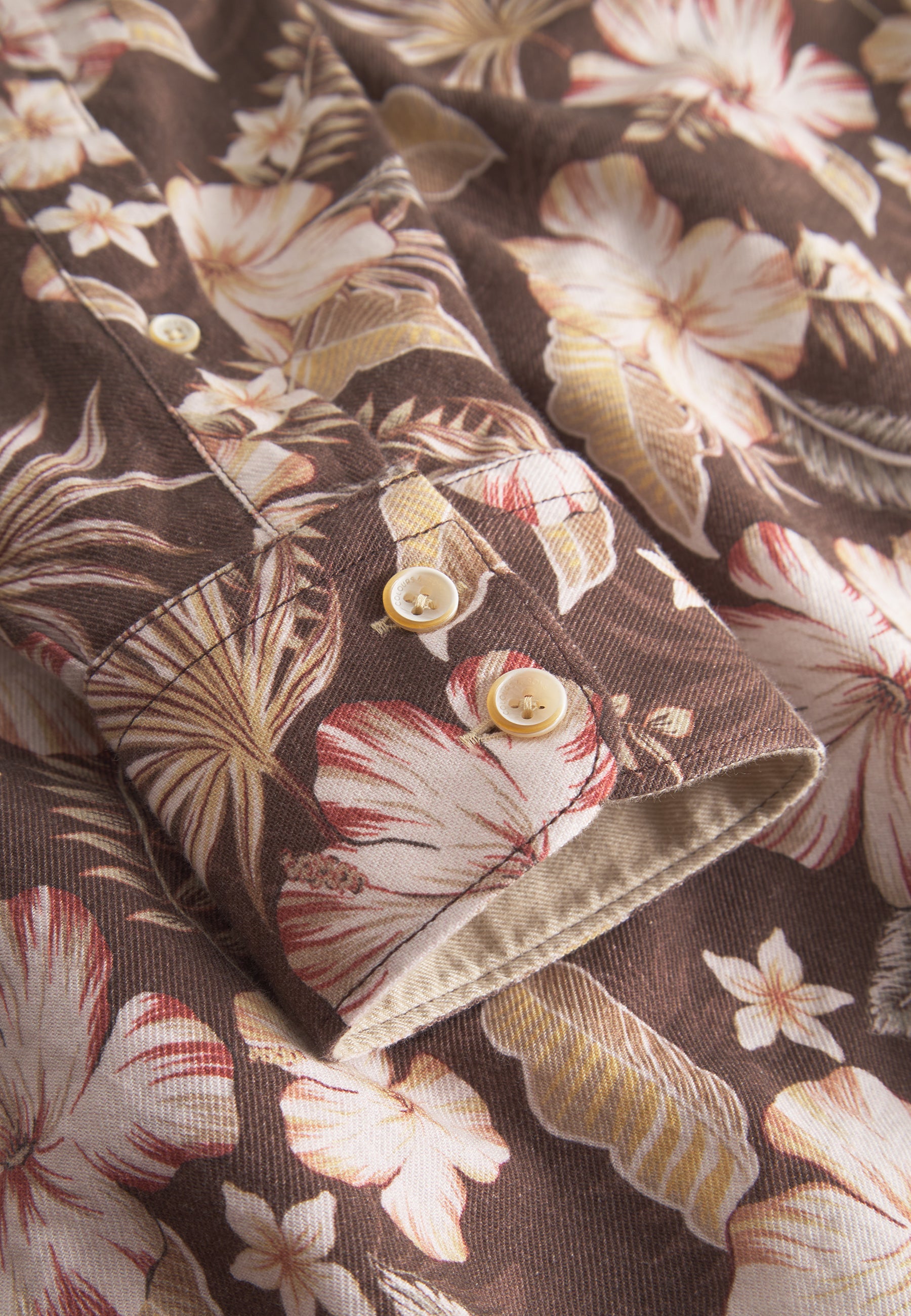 Shirt Printed in Soil Flowers Chemises Colours and Sons   