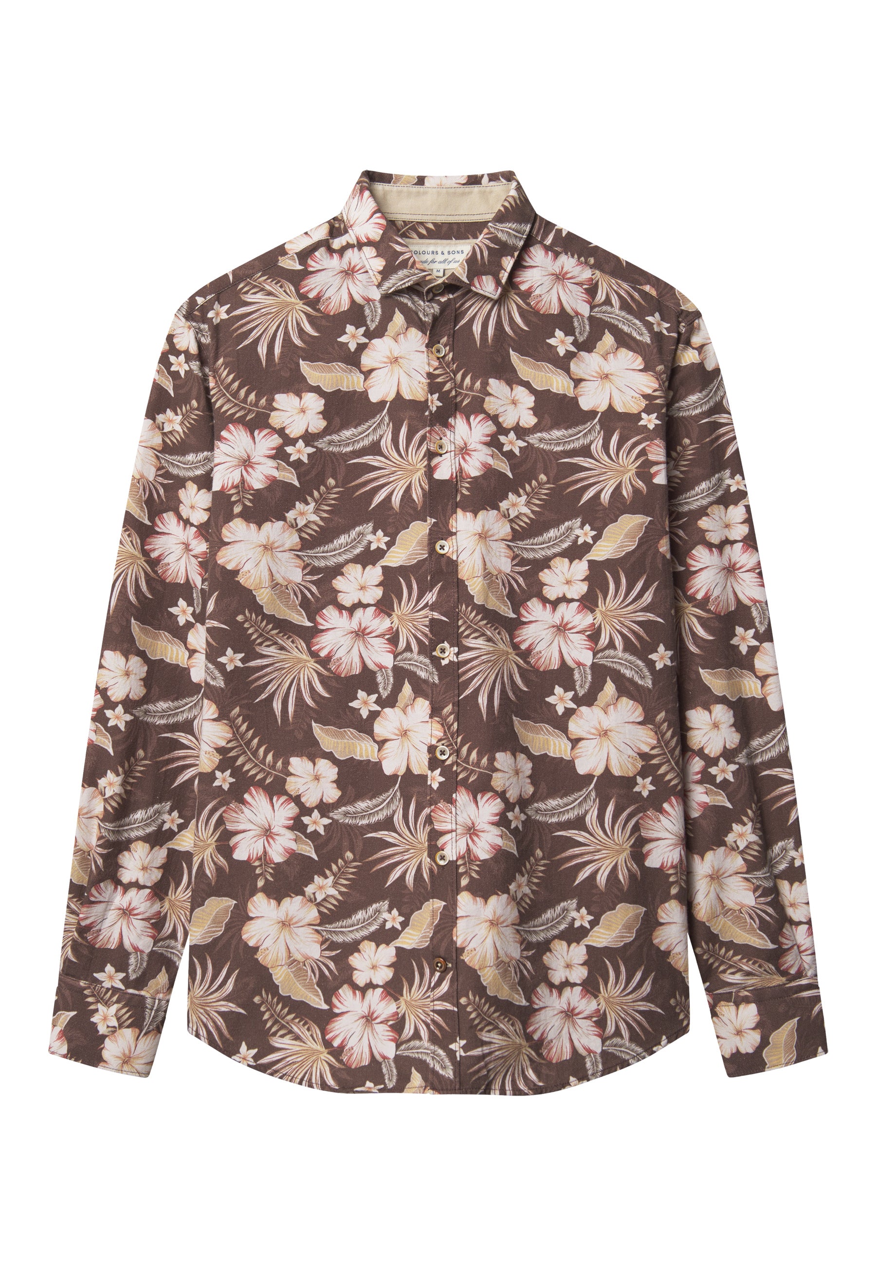 Shirt Printed in Soil Flowers Chemises Colours and Sons   