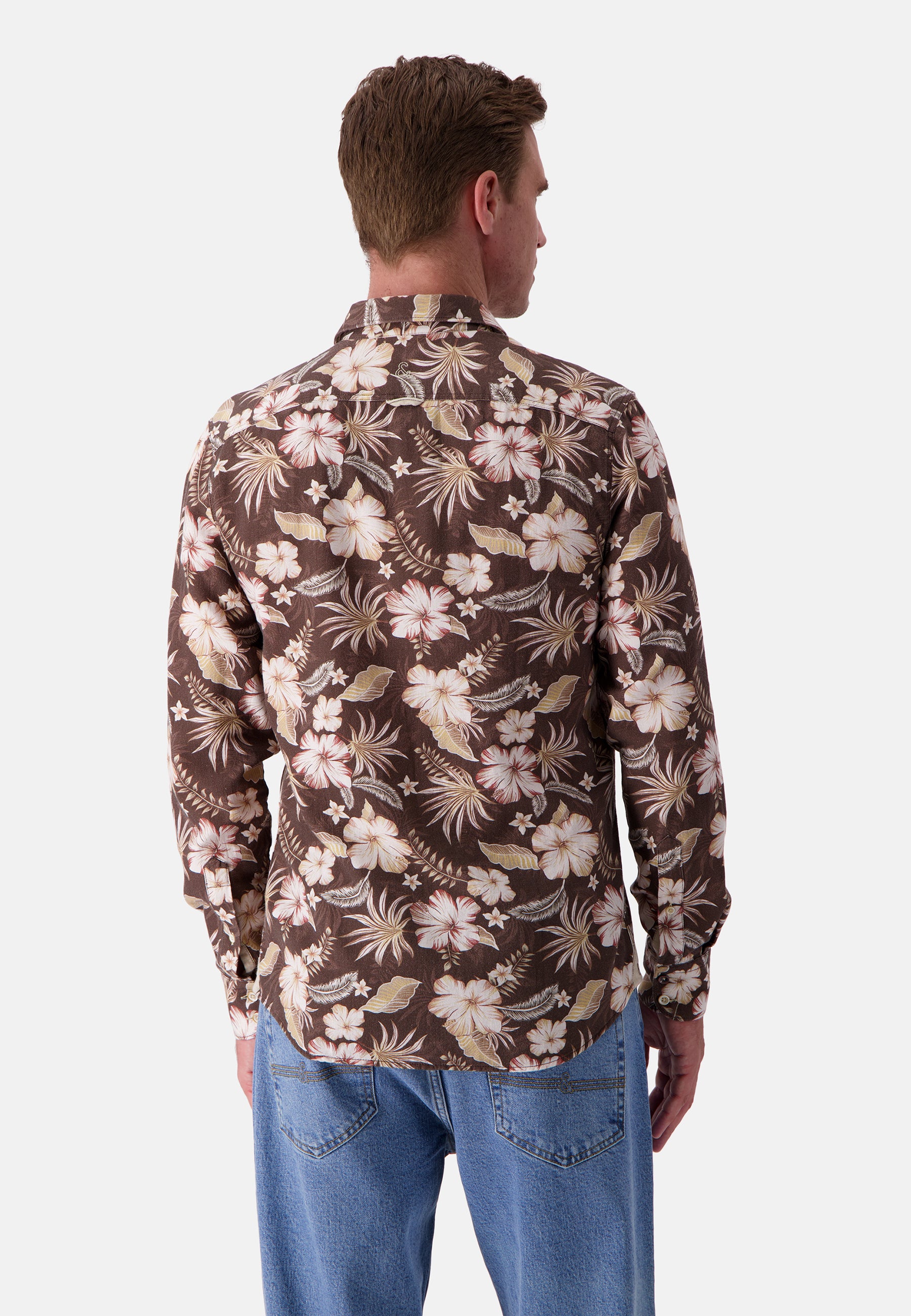 Shirt Printed in Soil Flowers Chemises Colours and Sons   