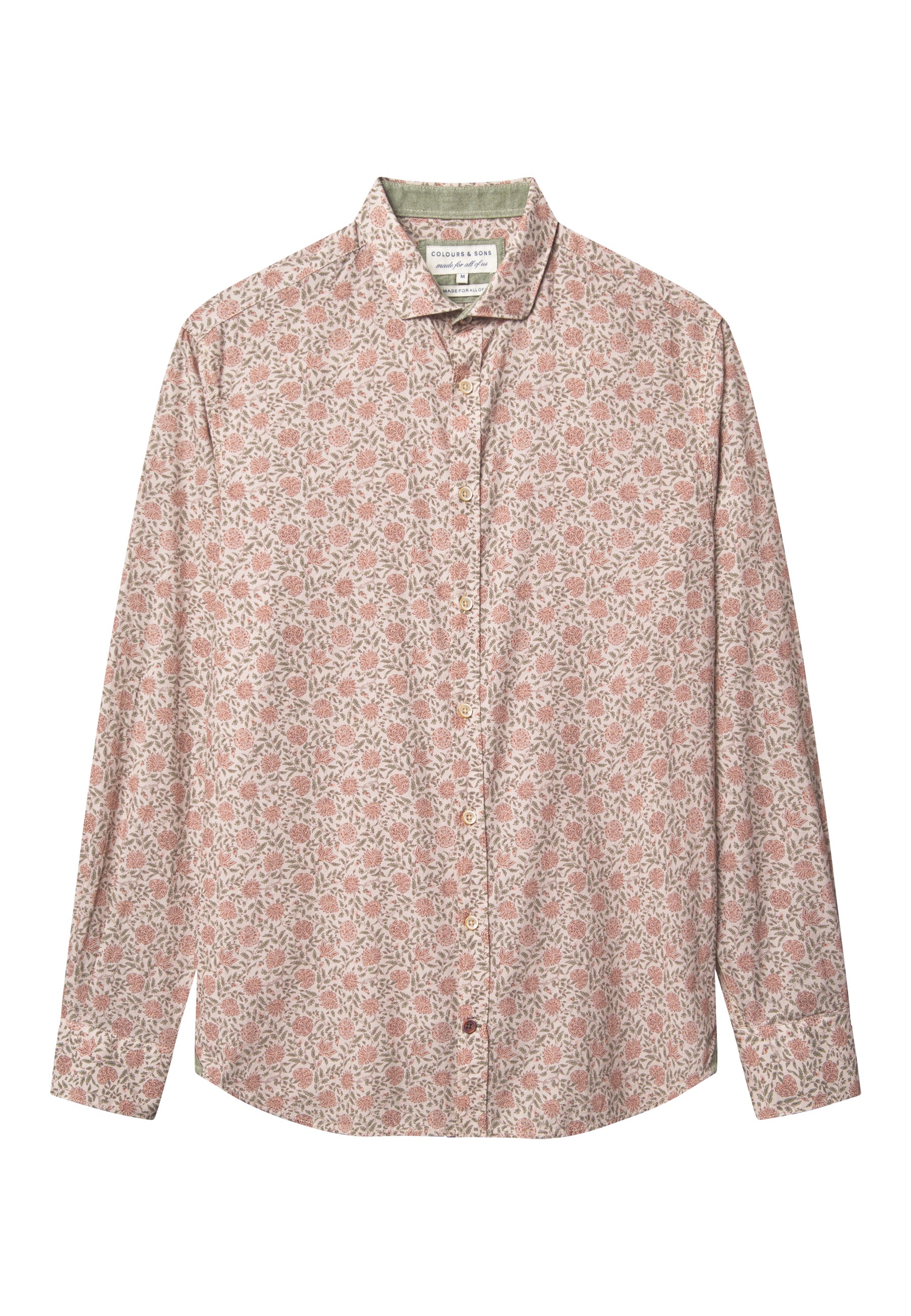 Shirt Printed in Mezcal Flowers Chemises Colours and Sons   