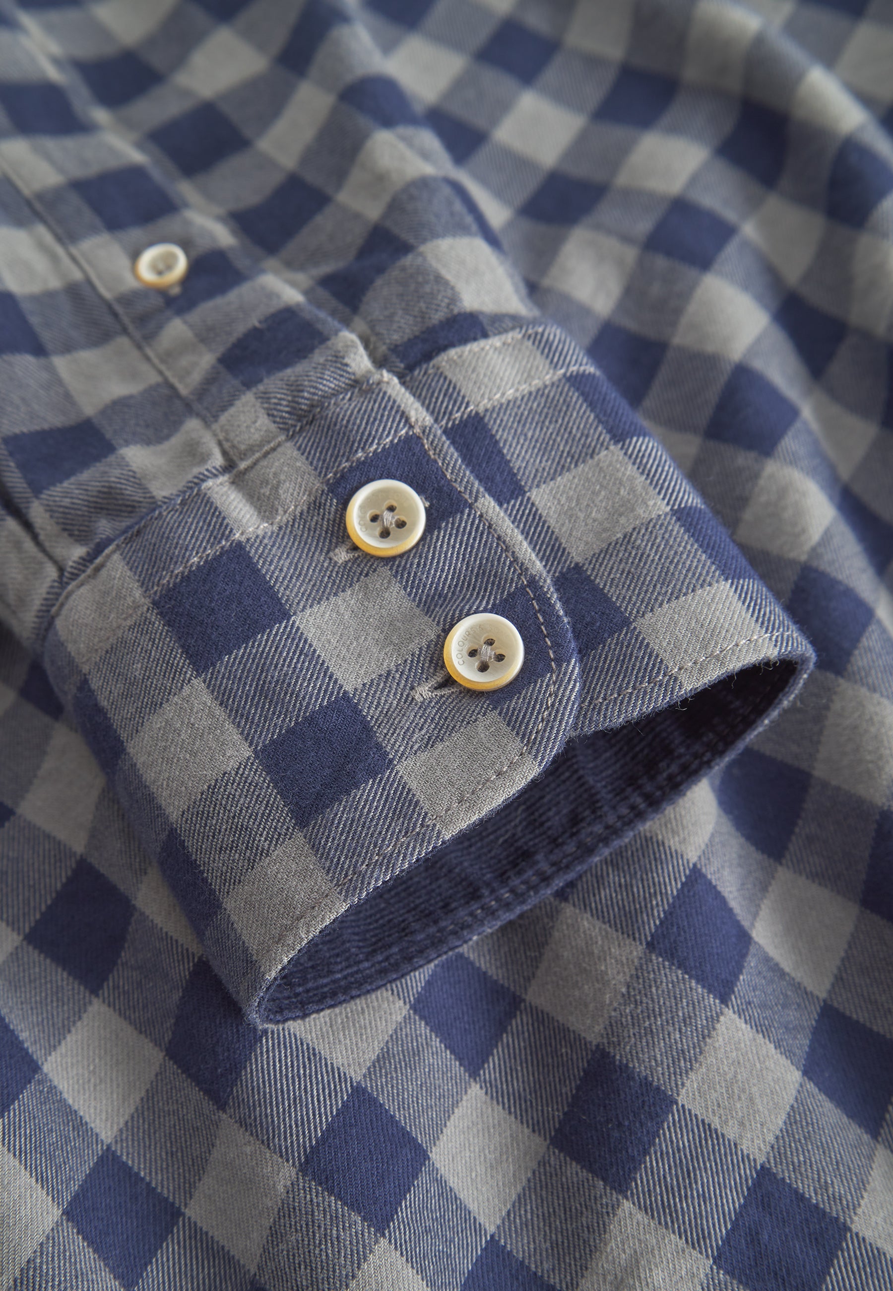 Shirt Printed in Navy Chemises Vichy Colours and Sons   