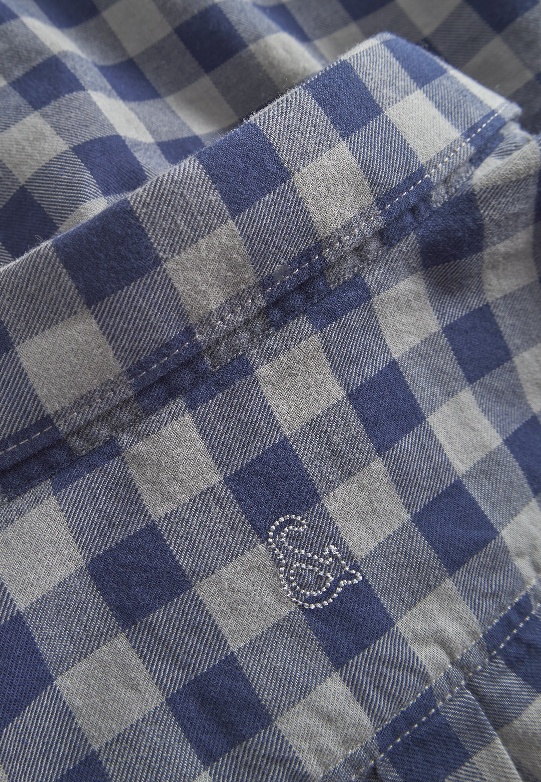 Shirt Printed in Navy Chemises Vichy Colours and Sons   