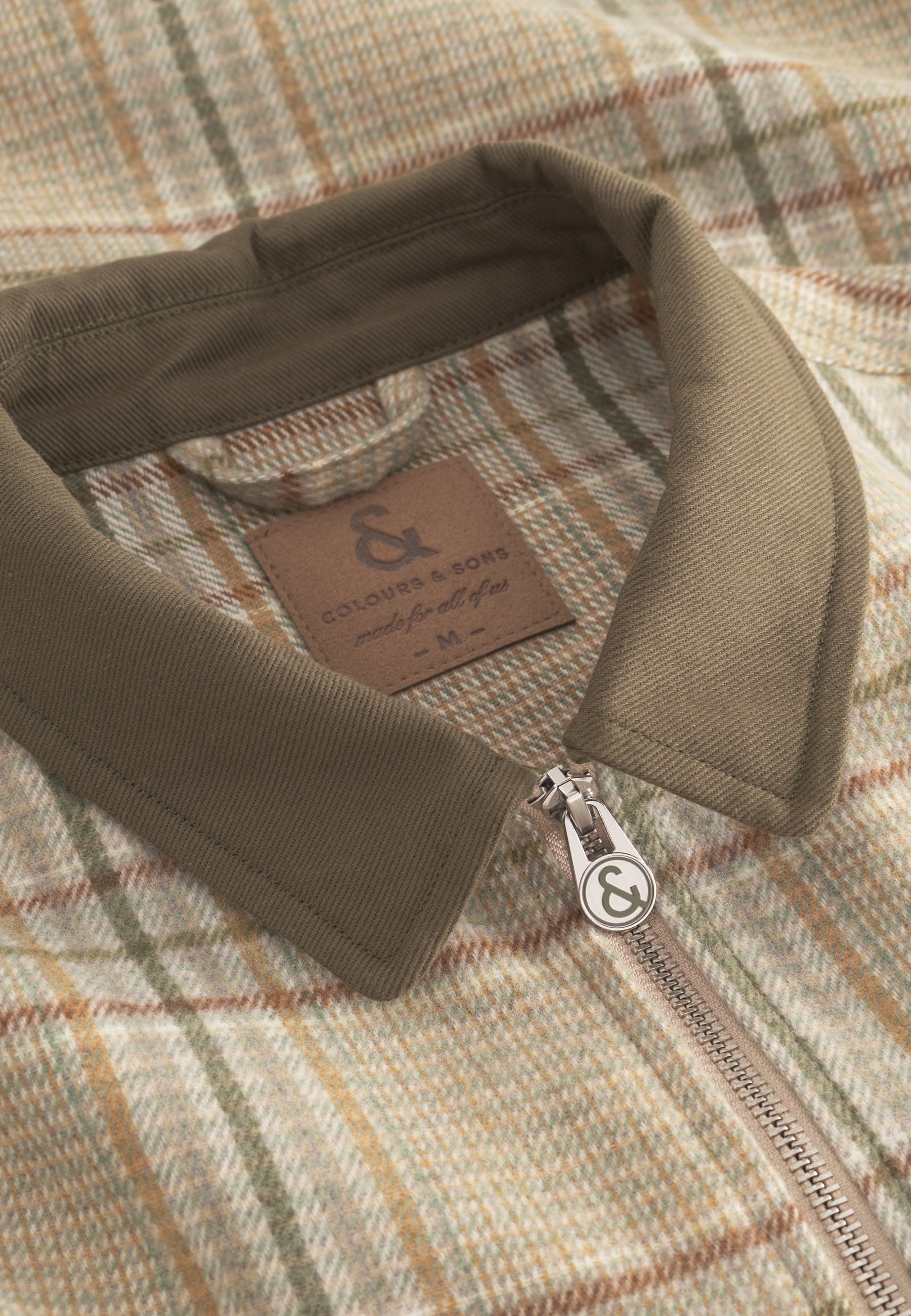 Overshirt Checked in Clover Check Vestes Colours and Sons   