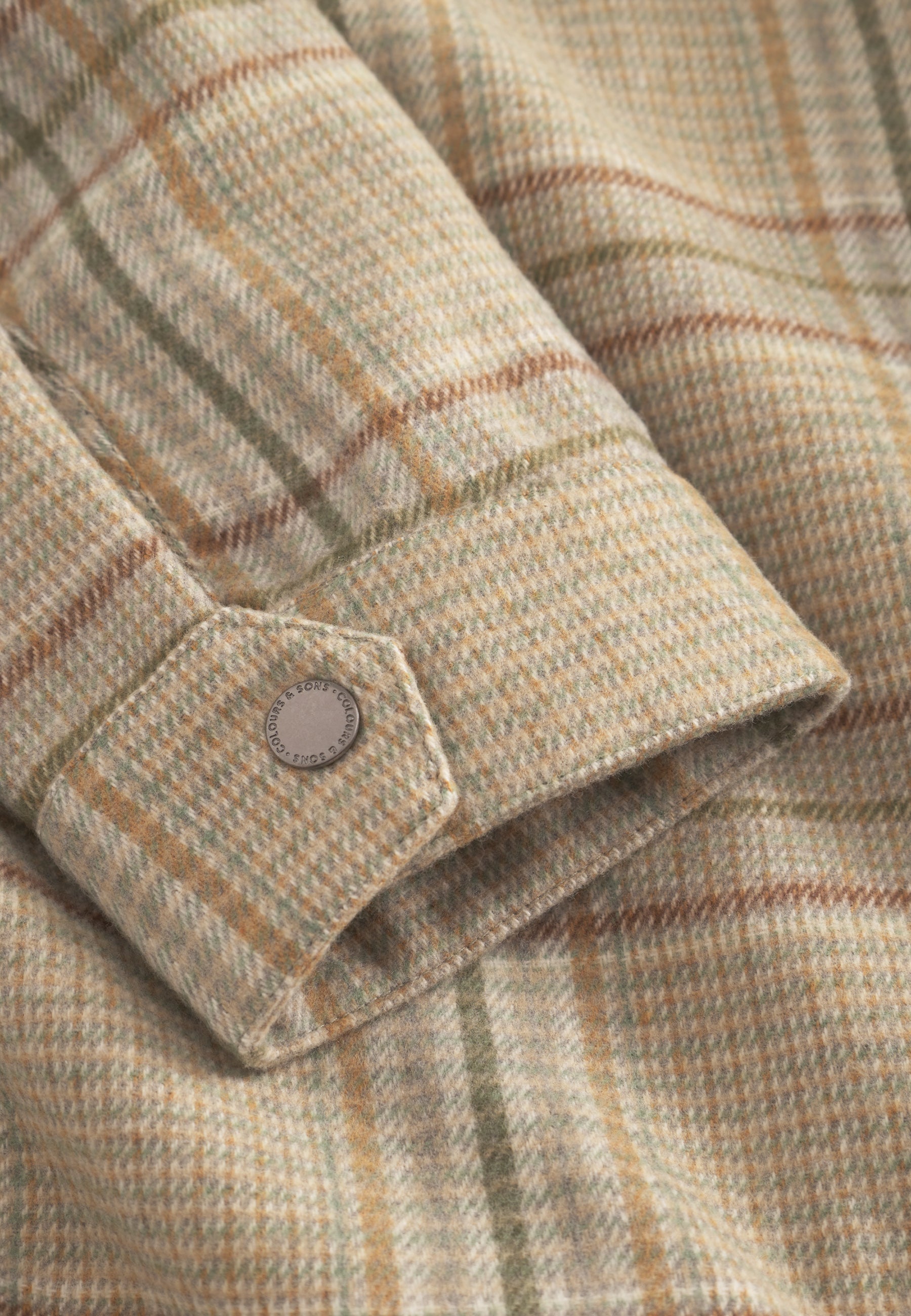 Overshirt Checked in Clover Check Vestes Colours and Sons   