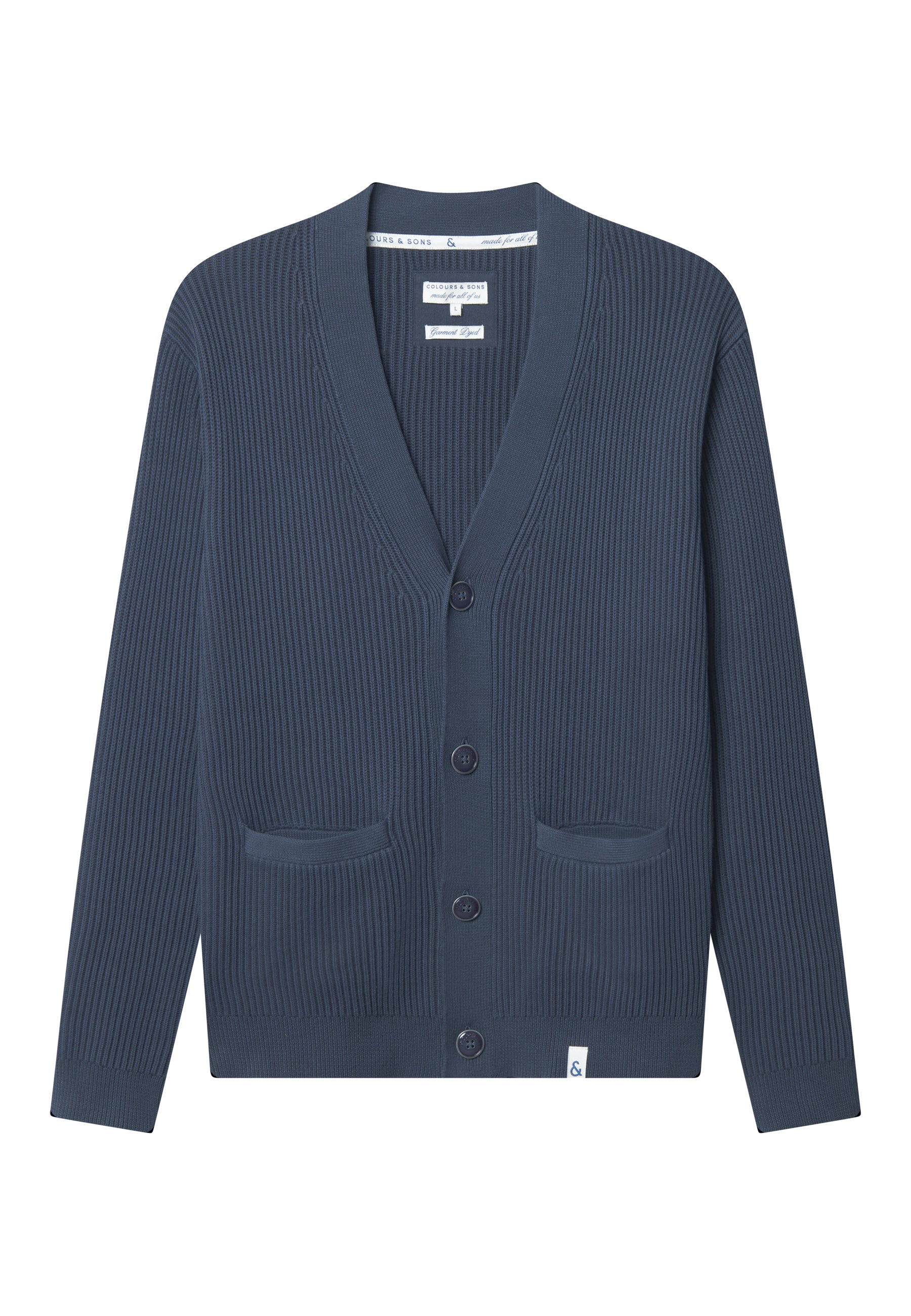 Cardigan-Rib Washed in Midnight Pull Colours and Sons