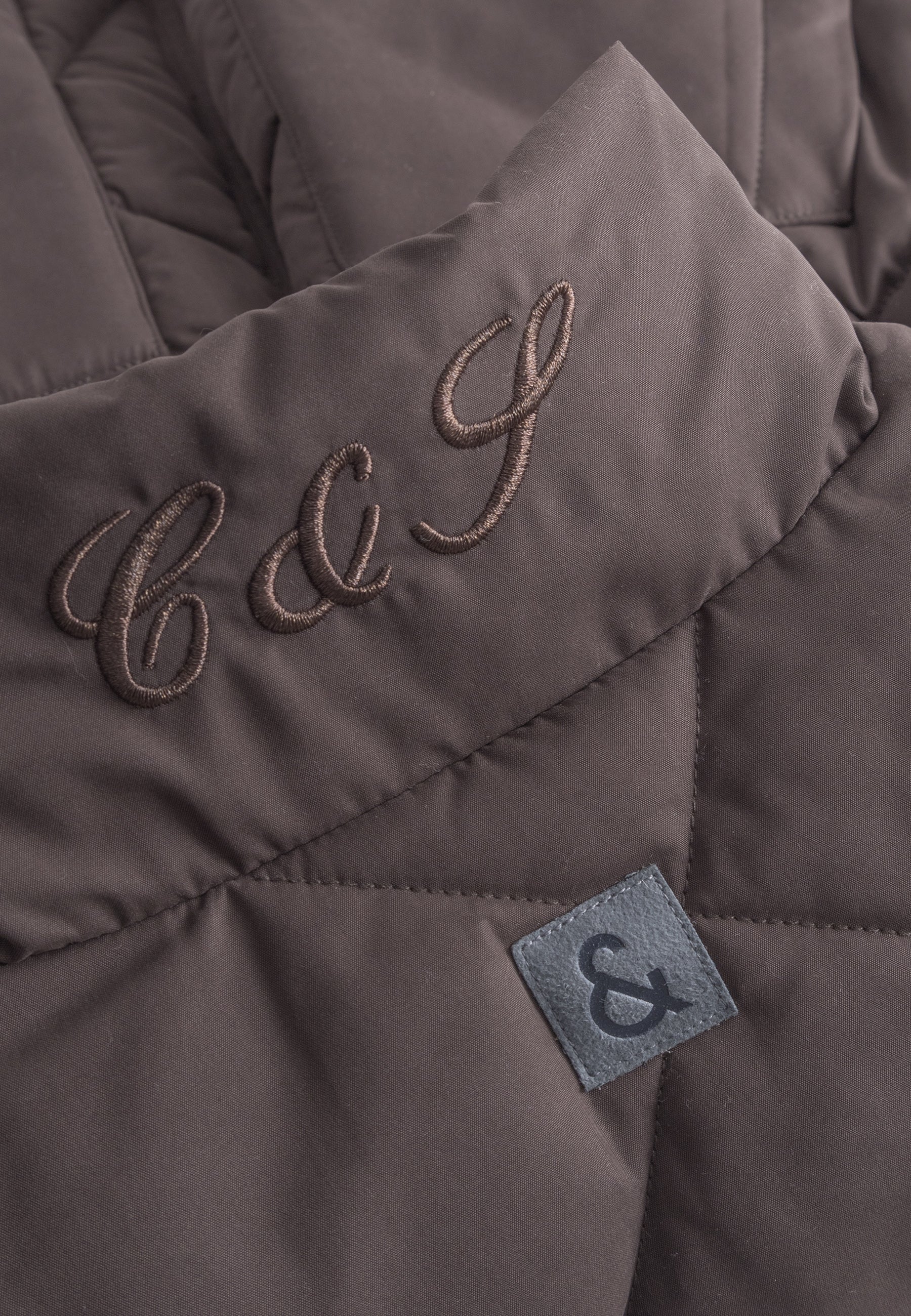 Gilet tampon matelassé en bois