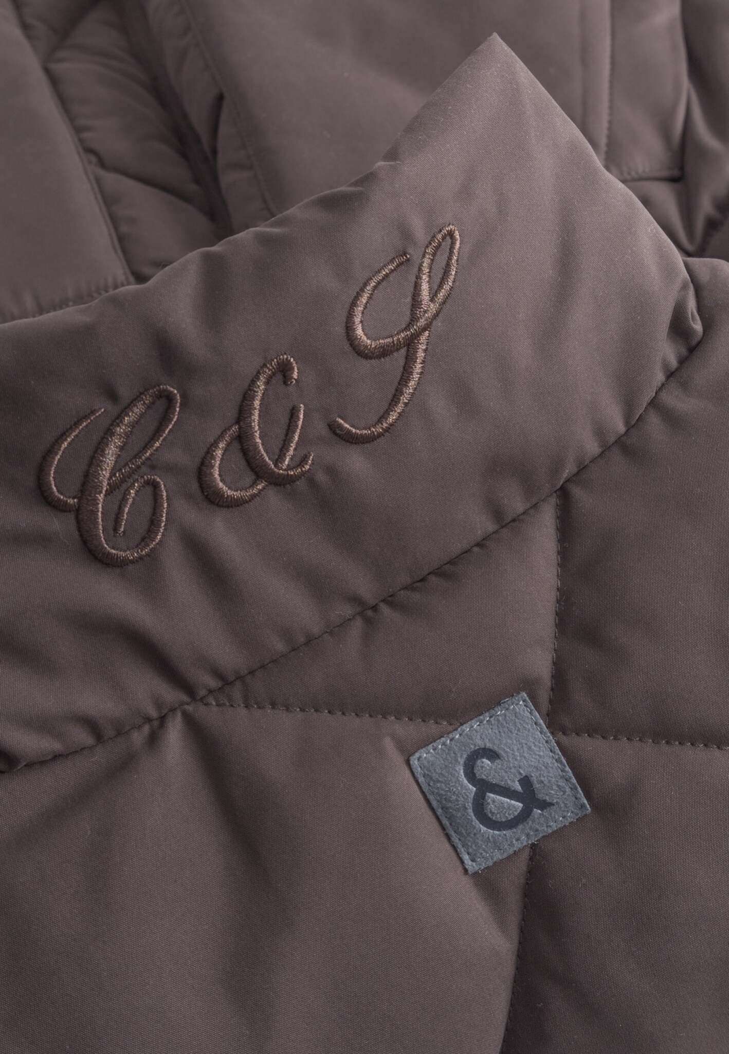 Gilet tampon matelassé en bois