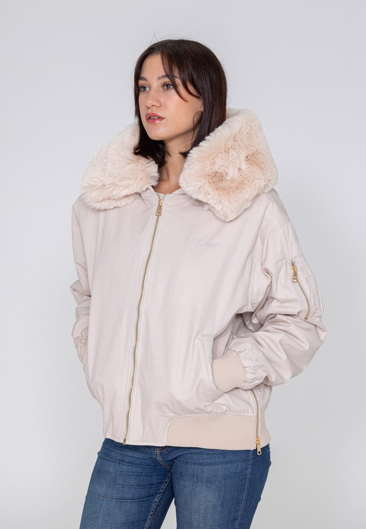 Ada W Bomber dans Vestes Cream Bombers Original   