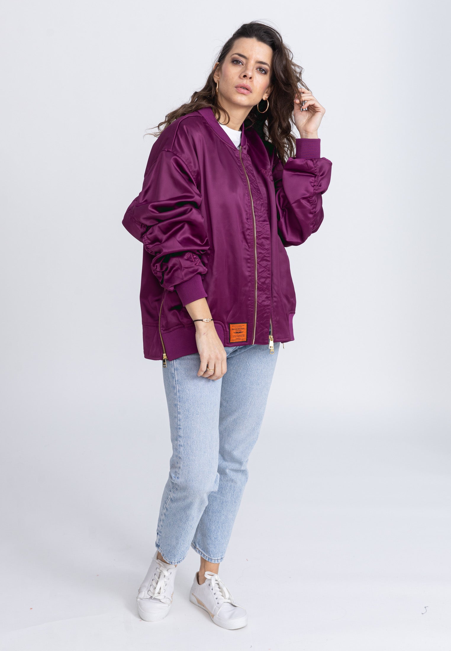 Ballerina W Bomber dans Vestes Purple Bombers Original   