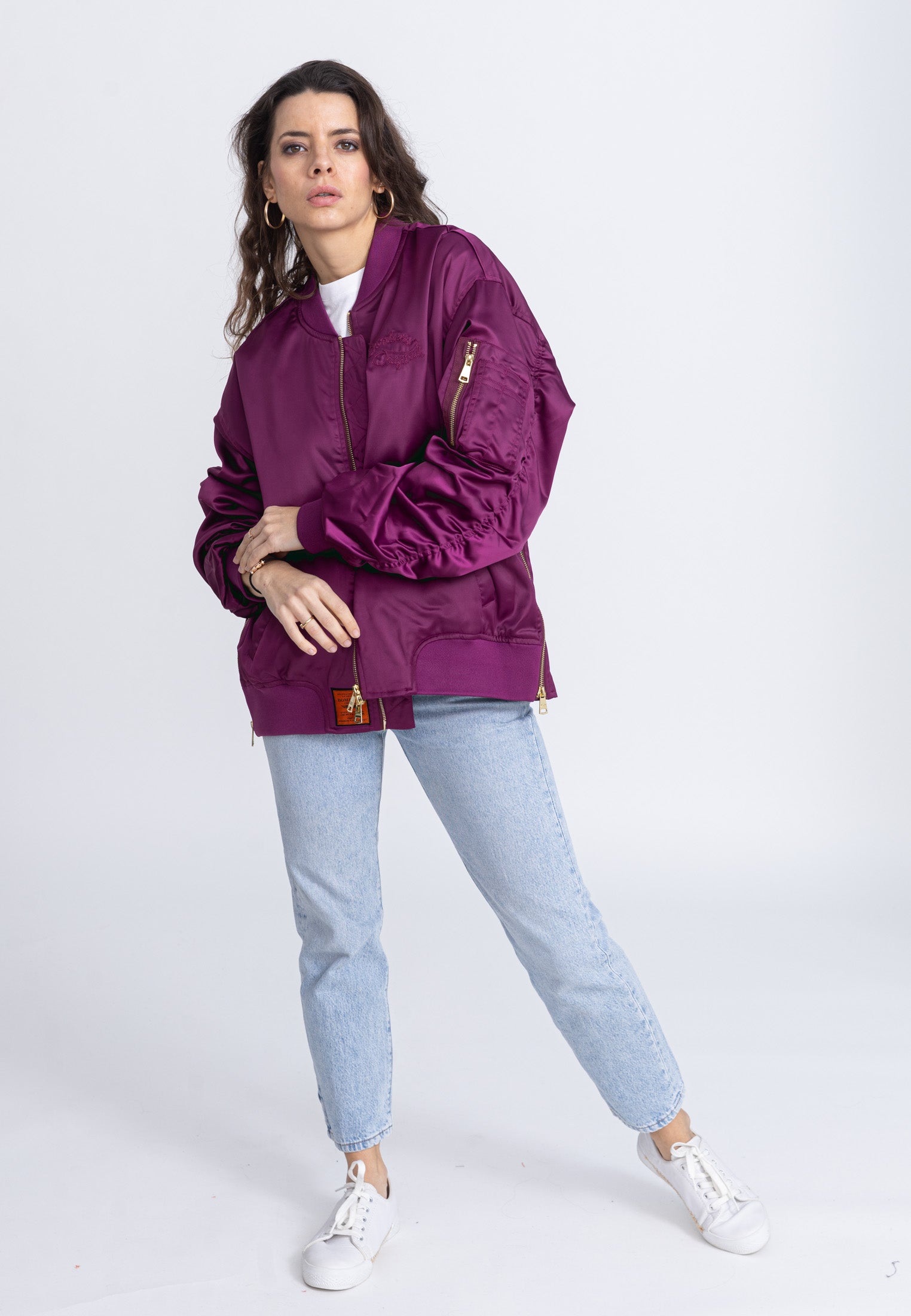 Ballerina W Bomber dans Vestes Purple Bombers Original   