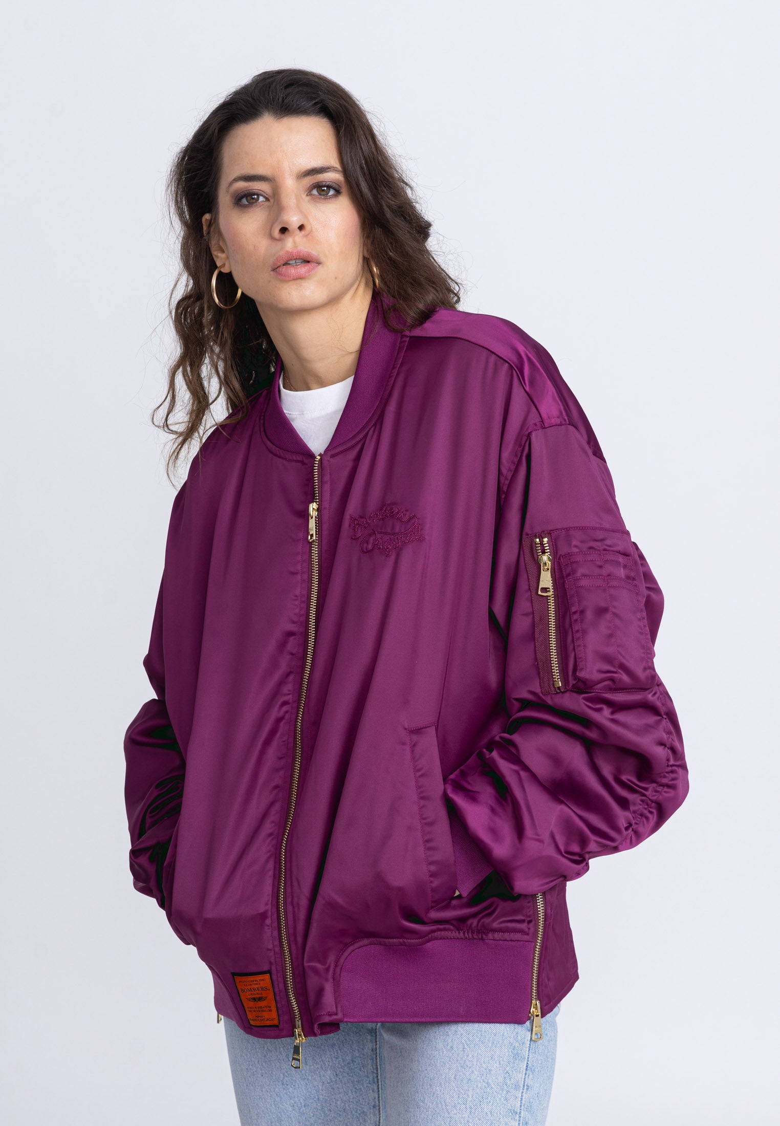 Ballerina W Bomber dans Vestes Purple Bombers Original   