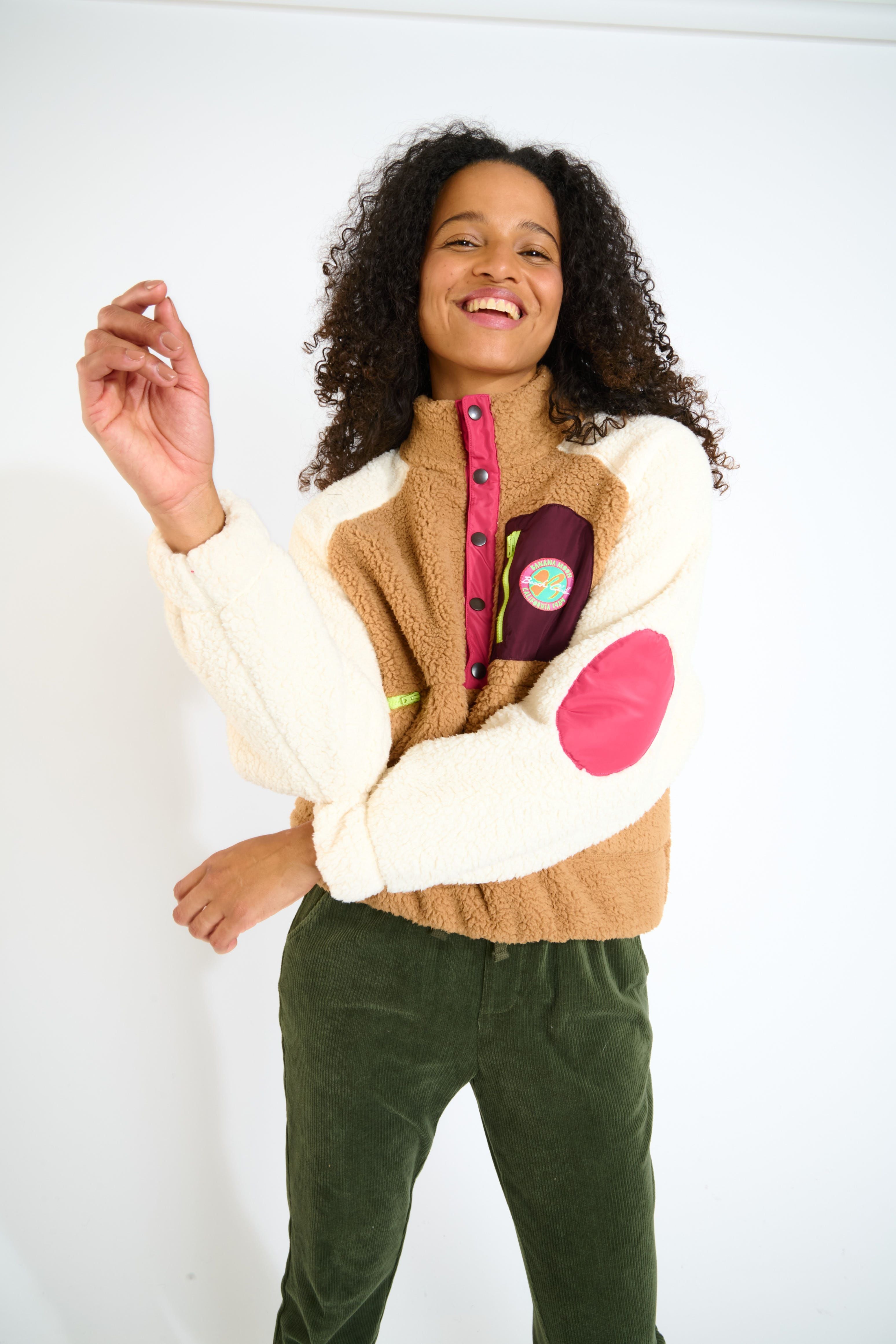 BREW-SKIWAX Sweat-shirt en camel Sweatshirts Banana Moon