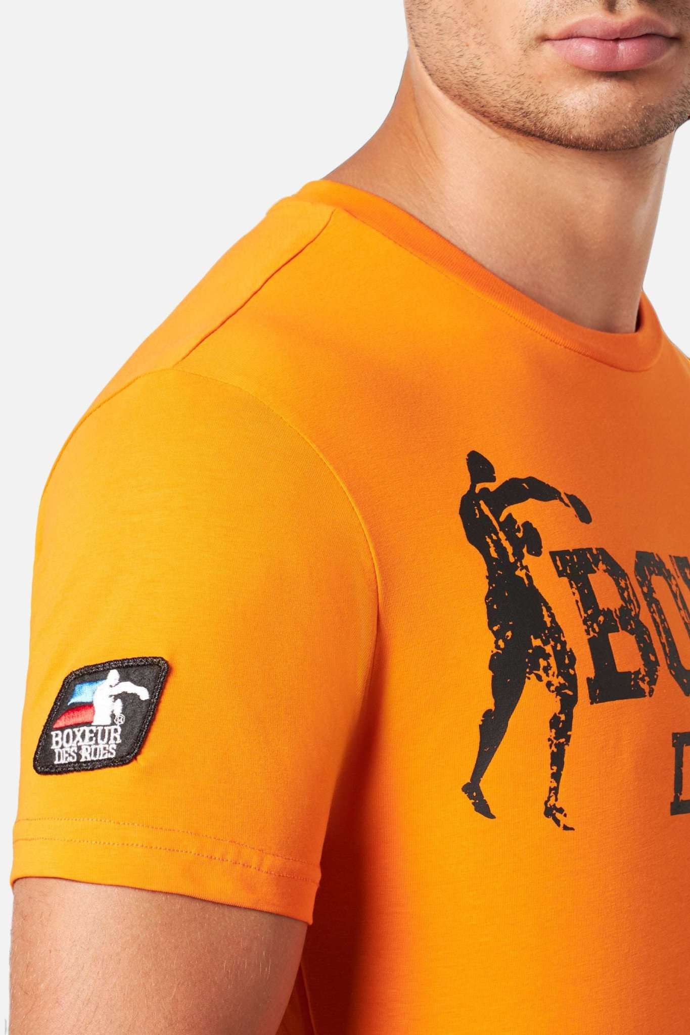 T-shirt Boxeur Street 2 en orange T-shirts Boxeur des Rues   