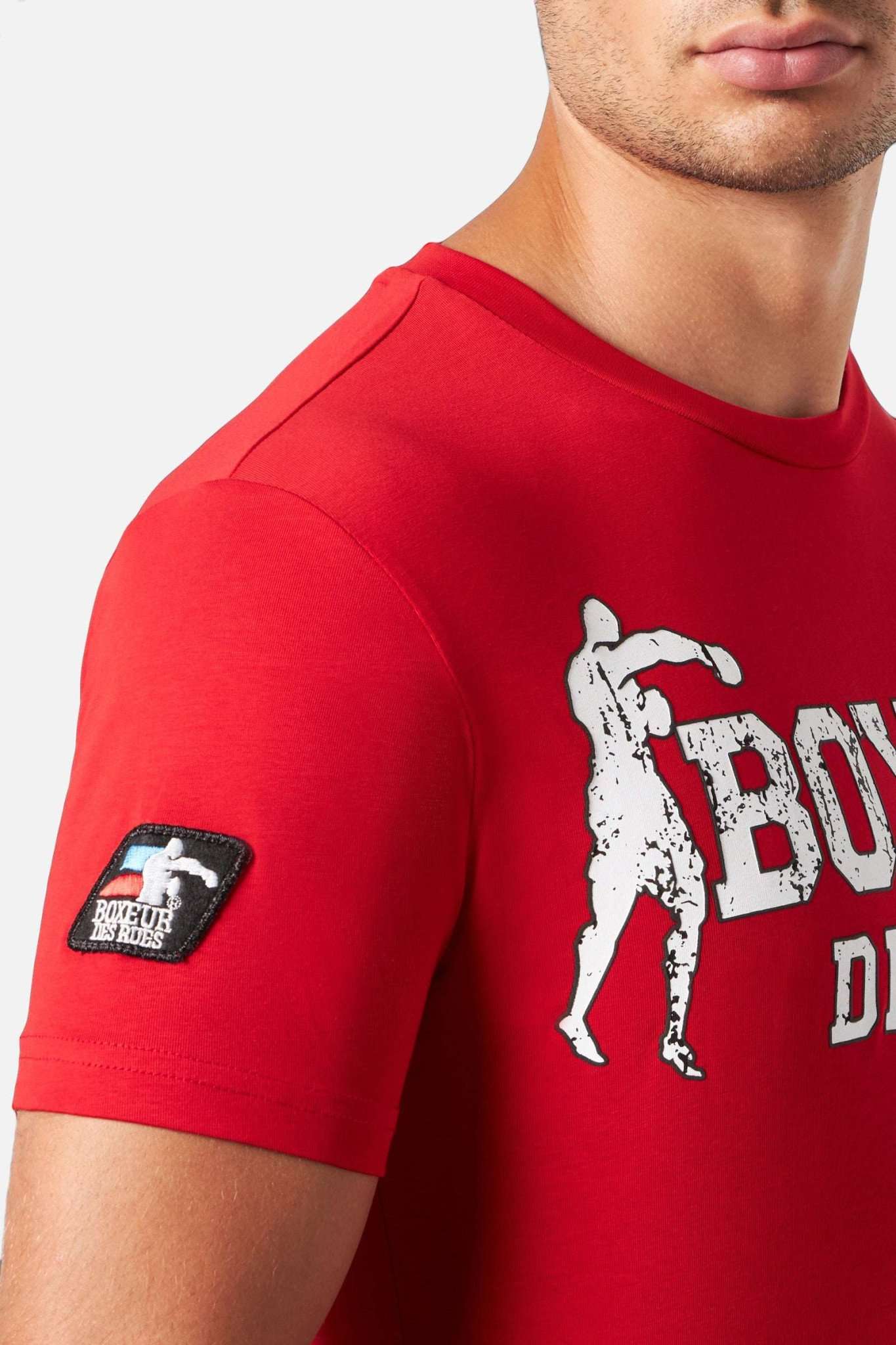 T-shirt Boxeur Street 2 en rouge T-shirts Boxeur des Rues   