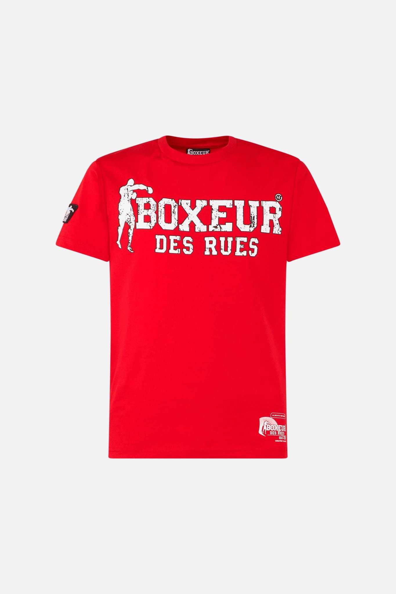 T-shirt Boxeur Street 2 en rouge T-shirts Boxeur des Rues   