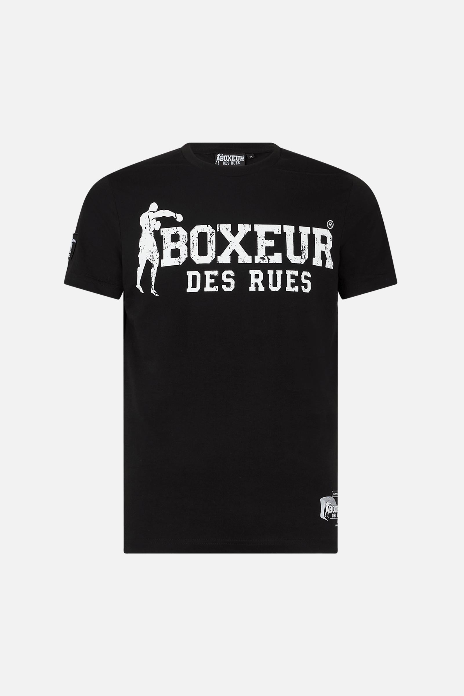 T-Shirt Boxeur Street 2 en noir-blanc T-Shirts Boxeur des Rues   