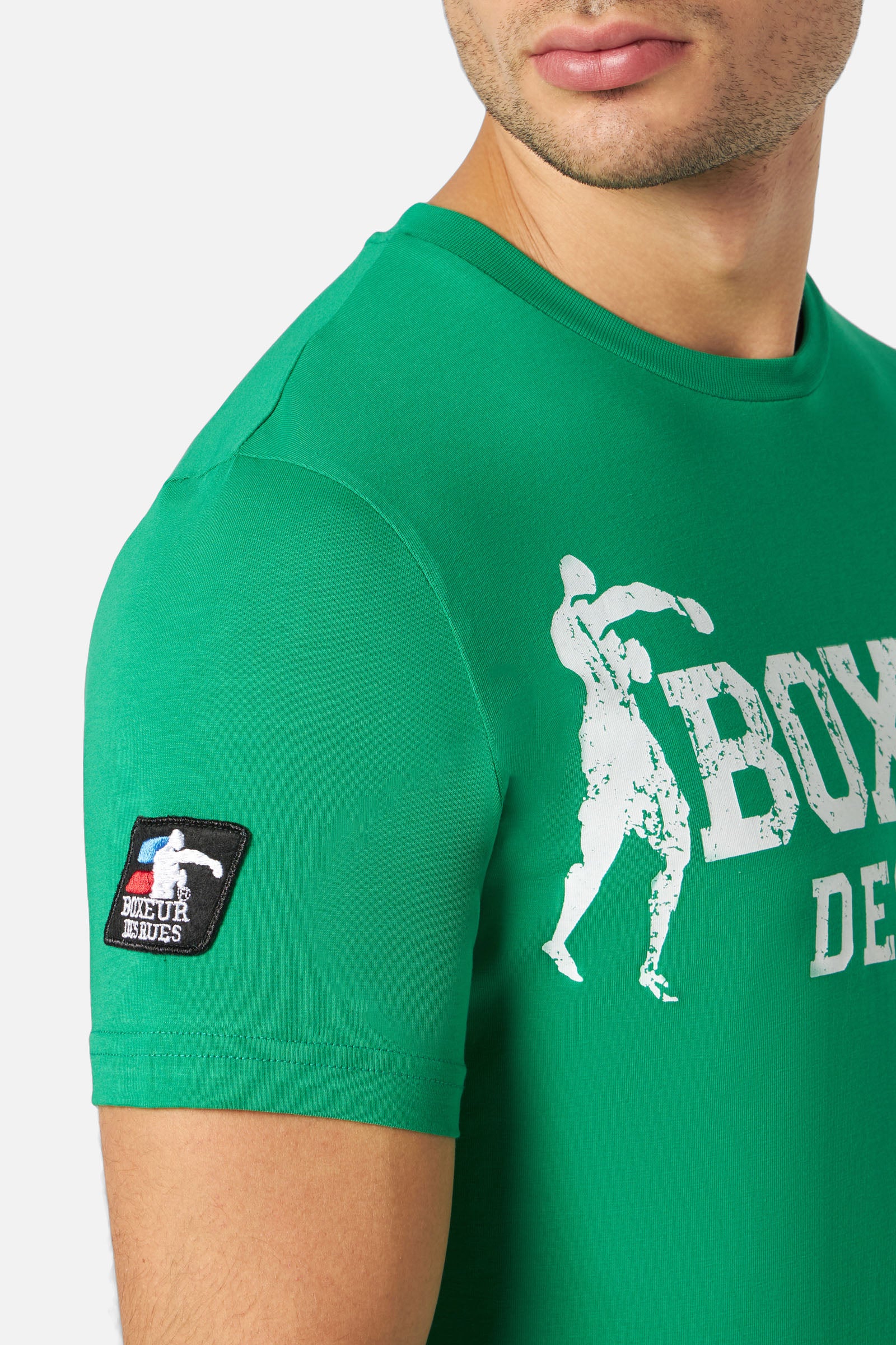 T-Shirt Boxeur Street 2 in Green T-Shirts Boxeur des Rues   