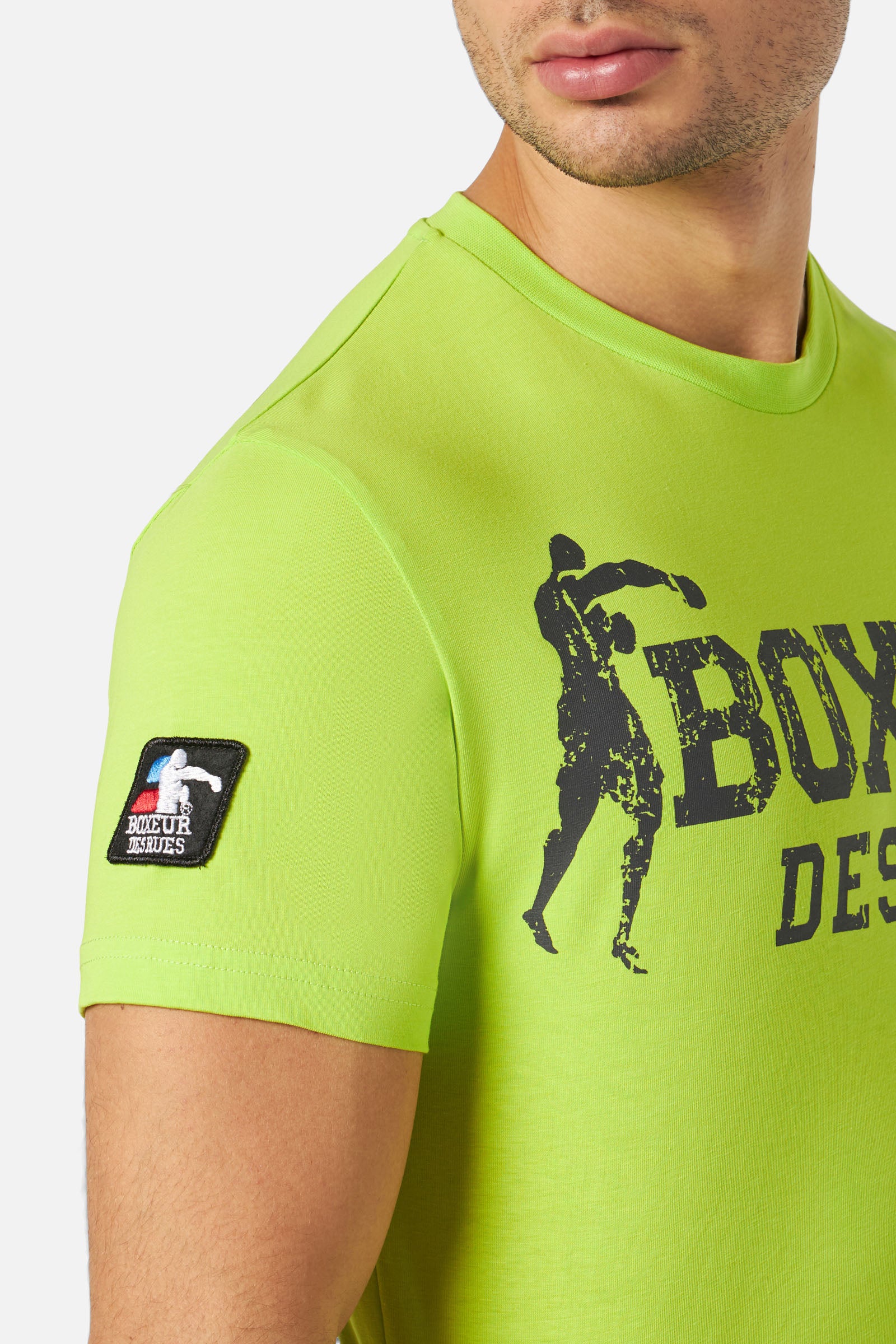 T-Shirt Boxeur Street 2 en Lime T-Shirts Boxeur des Rues   