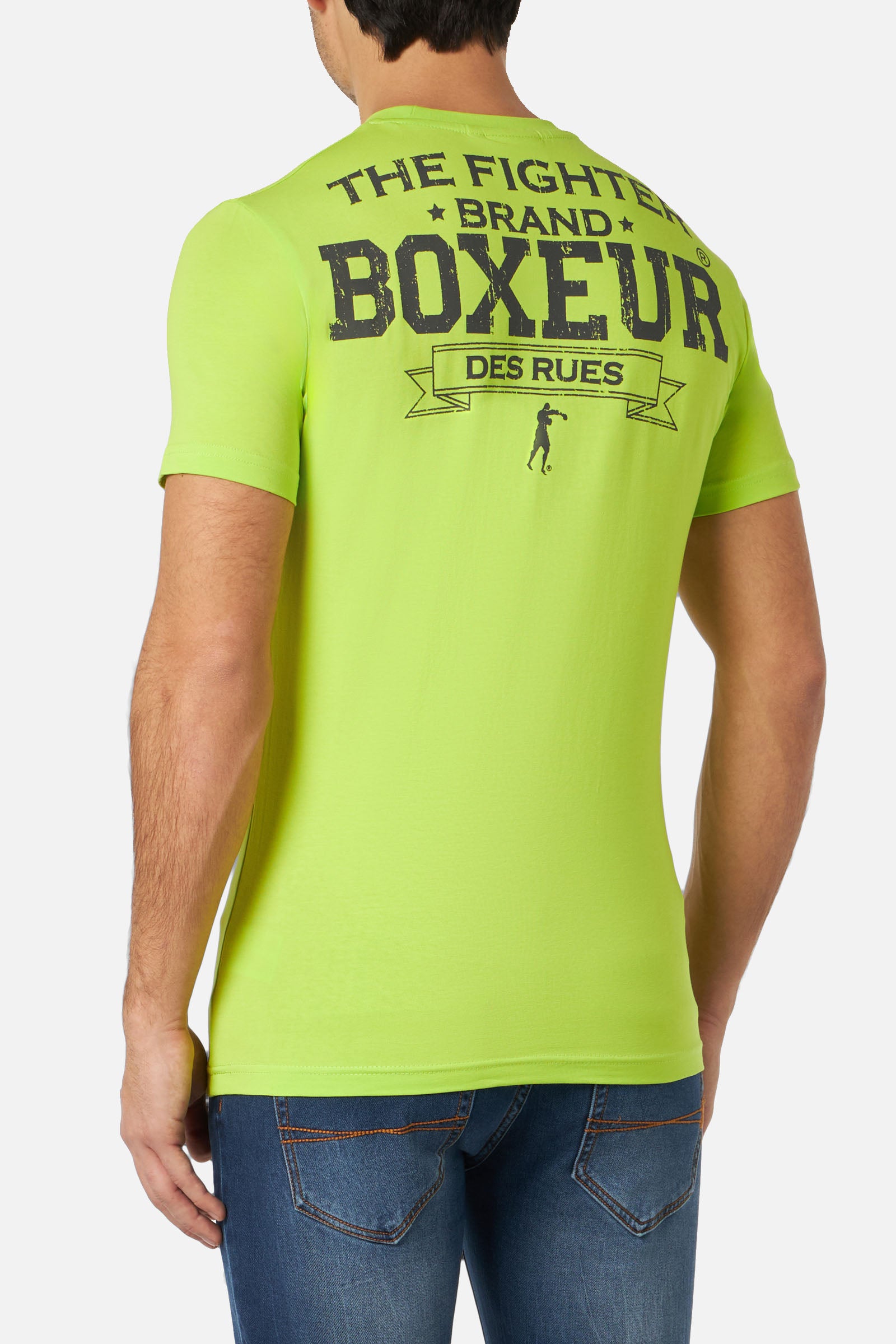 T-Shirt Boxeur Street 2 en Lime T-Shirts Boxeur des Rues   