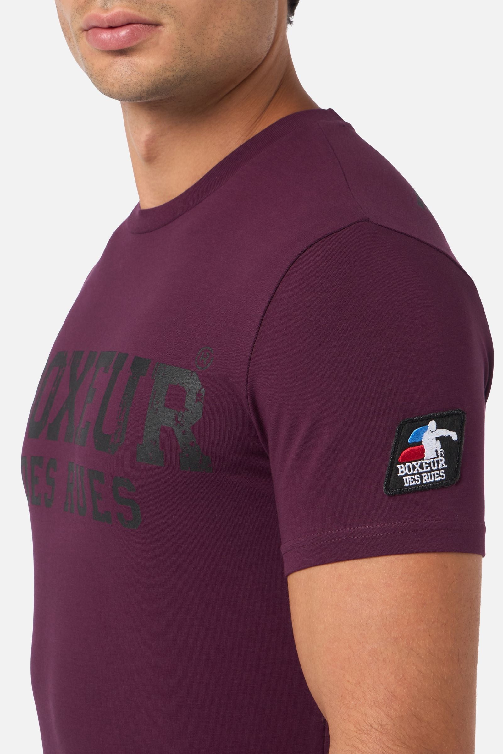 T-Shirt Boxeur Street 2 in Wine T-Shirts Boxeur des Rues   