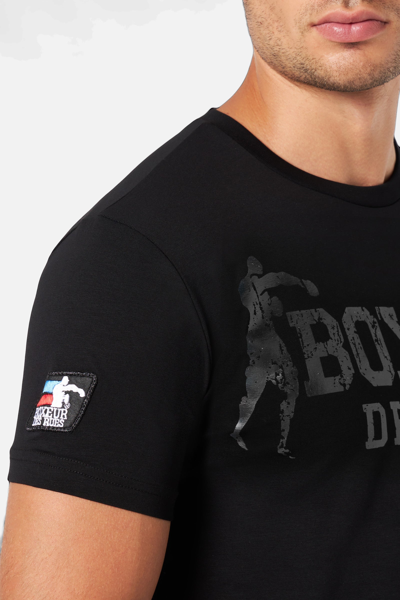 T-Shirt Boxeur Street 2 en noir-titane T-Shirts Boxeur des Rues