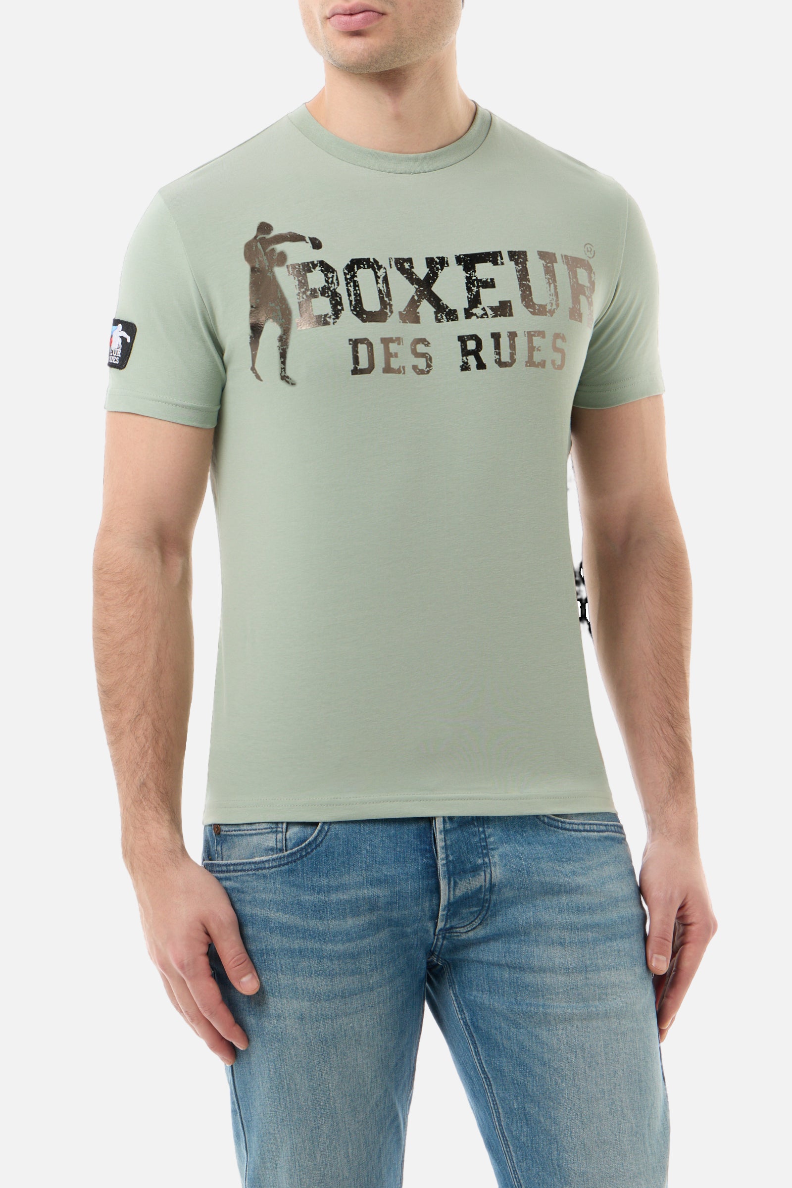T-shirt Boxeur Street 2 en Sage