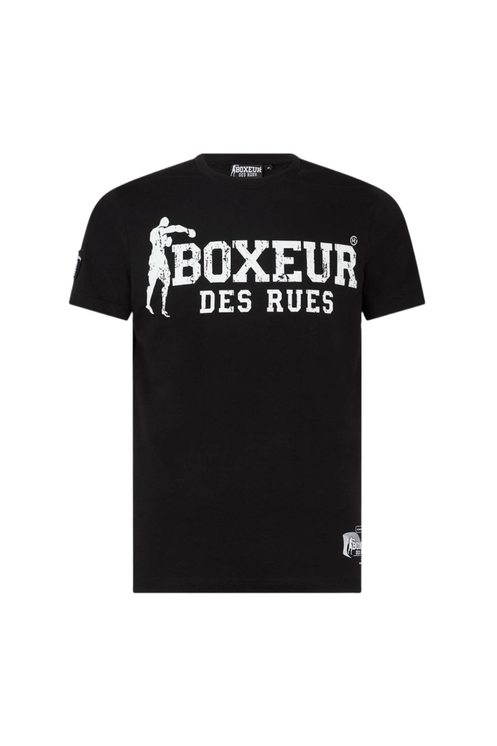 T-Shirt Boxeur Street 2 en noir-blanc T-Shirts Boxeur des Rues   