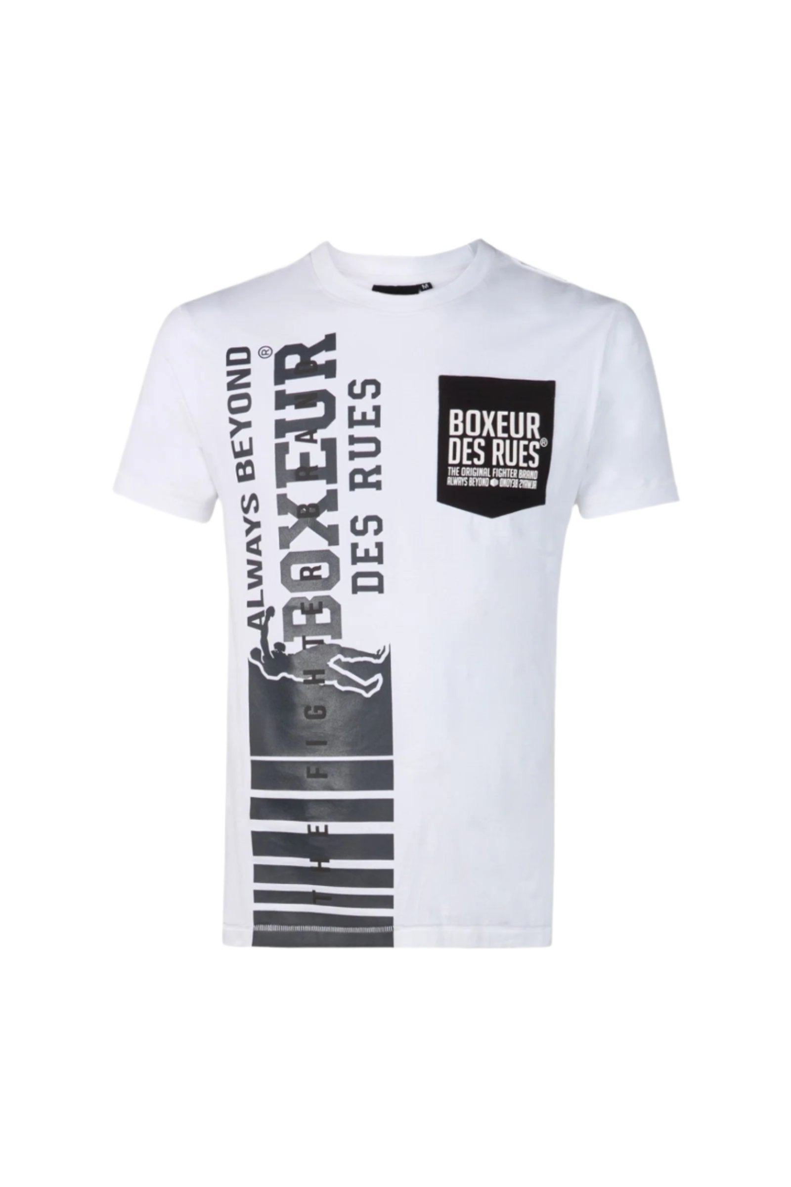 Short Sleeve Tee With Pocket en blanc T-shirts Boxeur des Rues   