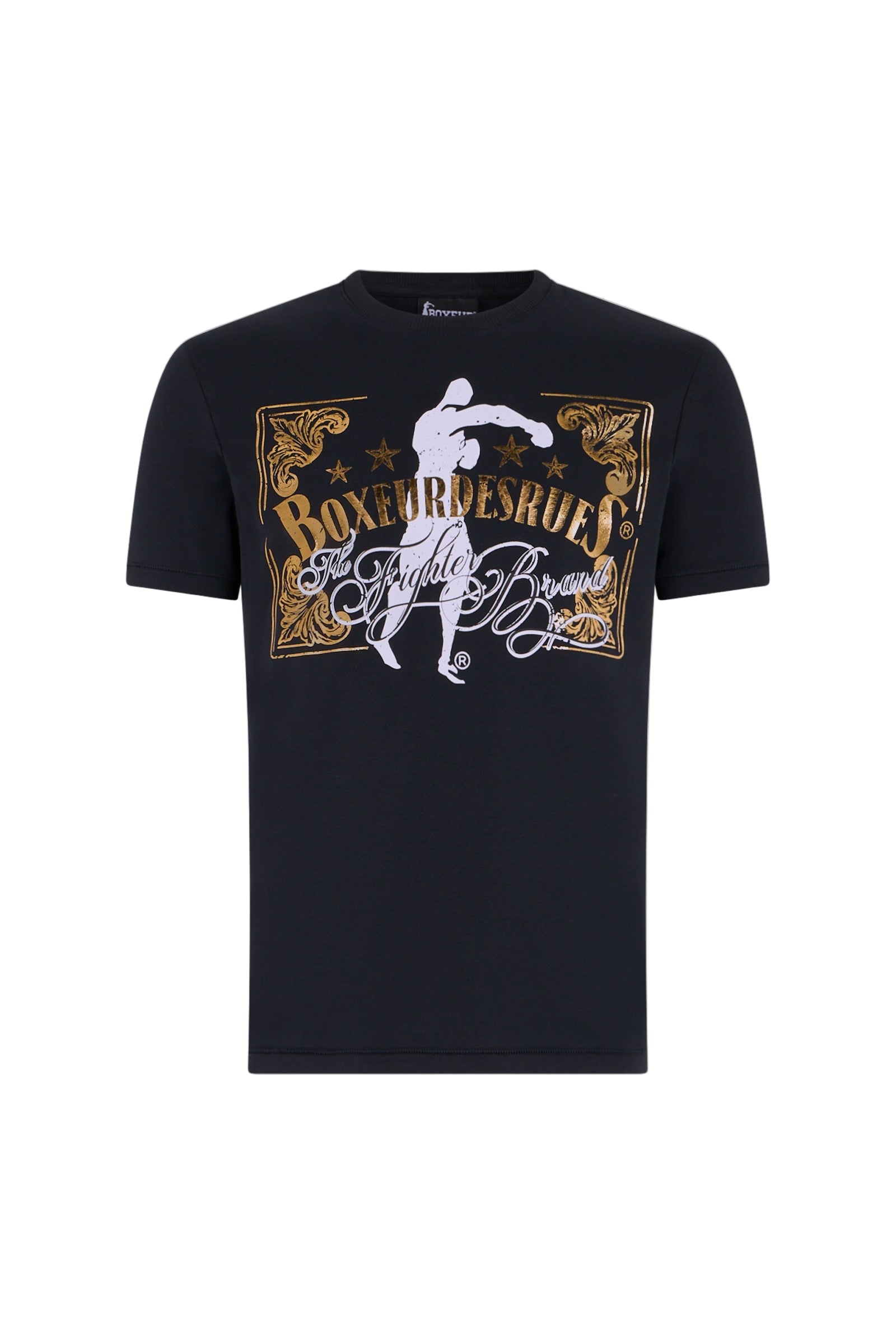 T-shirt imprimé col rond anthracite T-shirts Boxeur des Rues