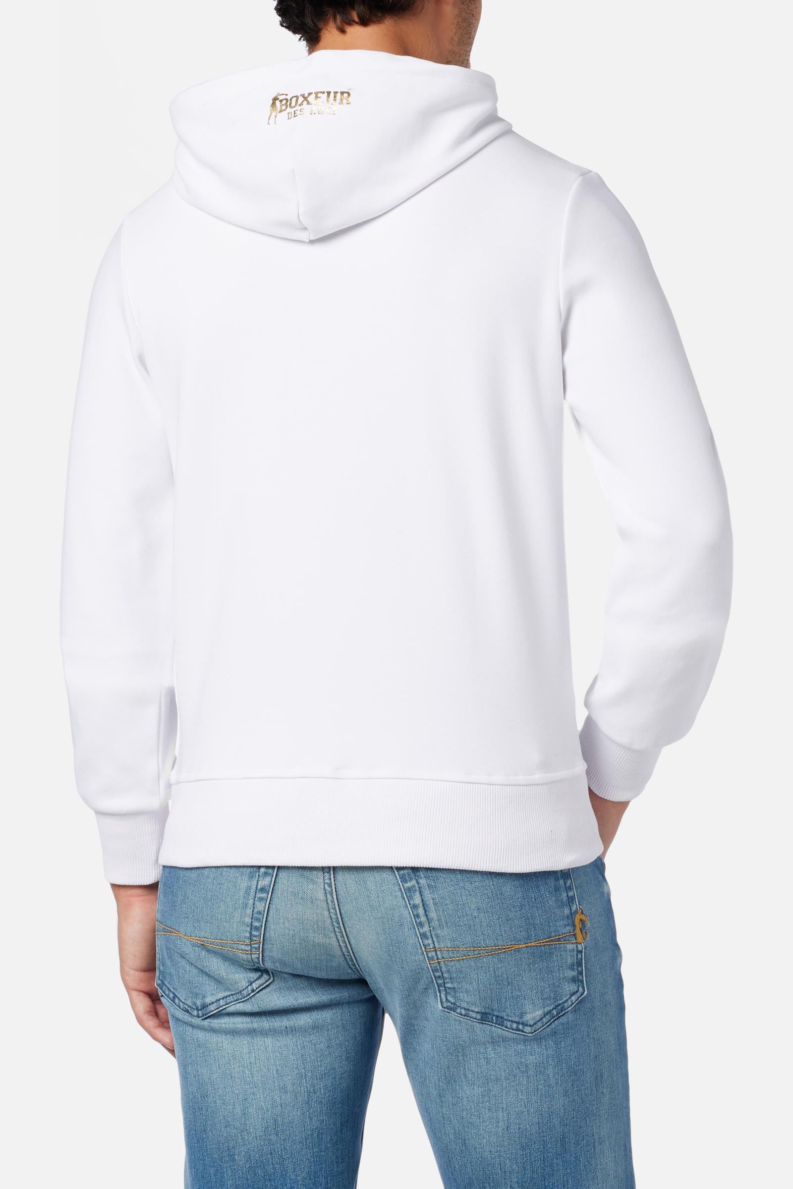 Front Graphic Logo Hoodie in White Sweatshirts Boxeur des Rues   