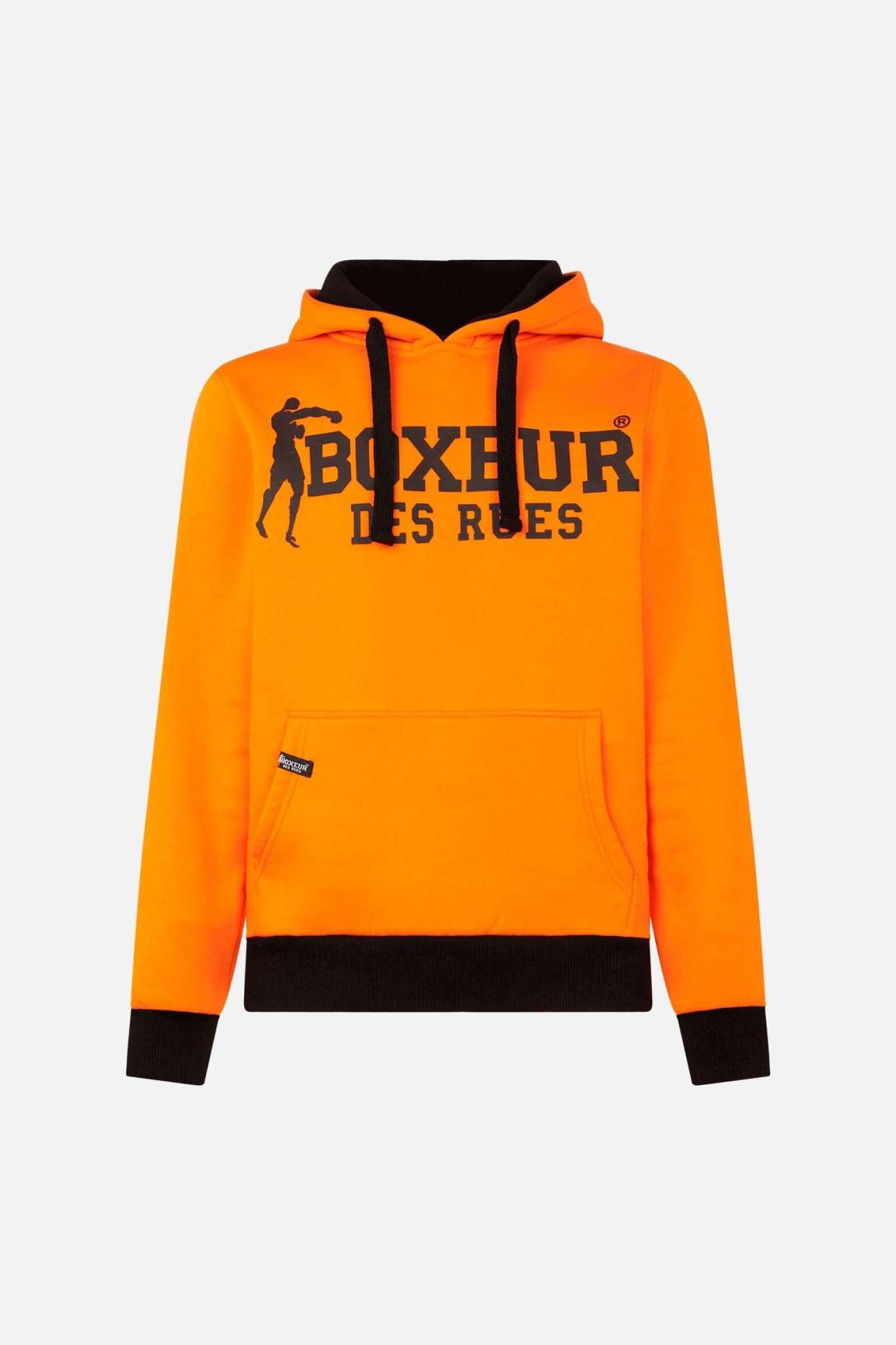 Sweatshirt à capuche orange Man Hoodie Boxeur des Rues   