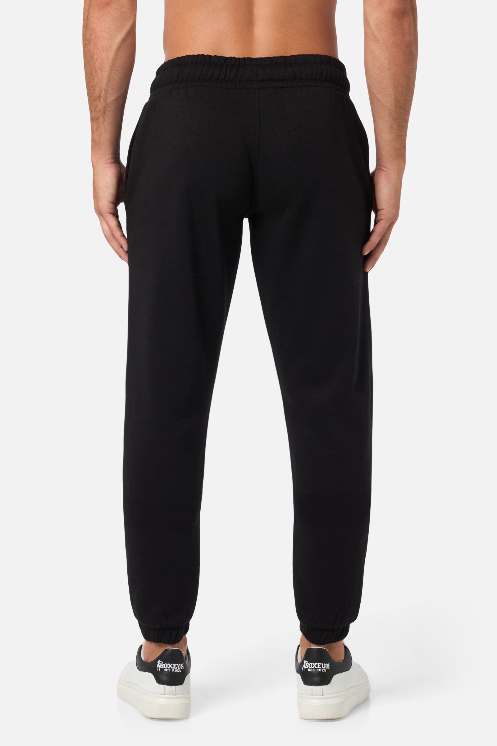 Long Pants With Patch in Black Pantalon Boxeur des Rues   