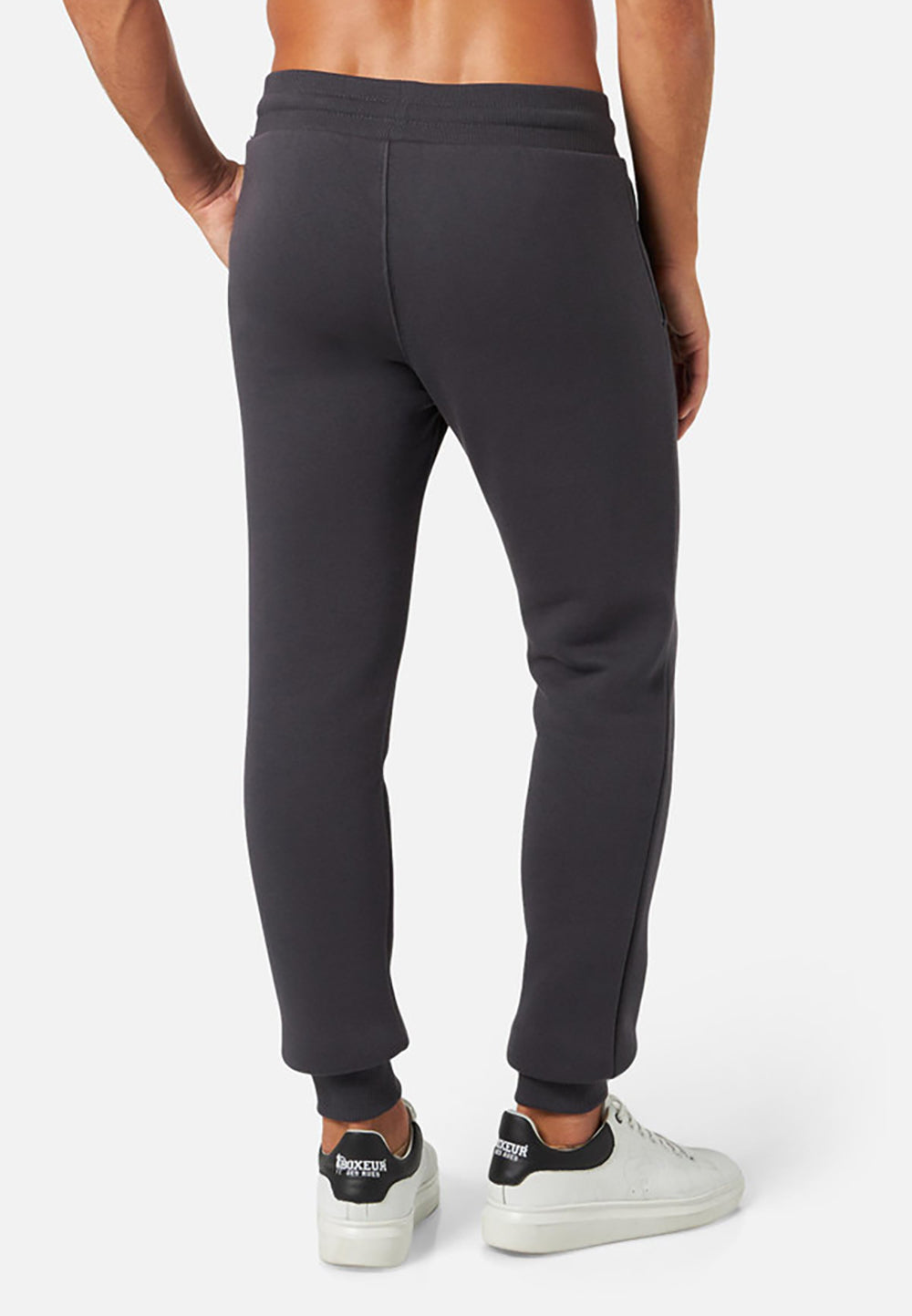 Slim Fit Sweatpant With Logo in Anthracite Pantalon Boxeur des Rues   