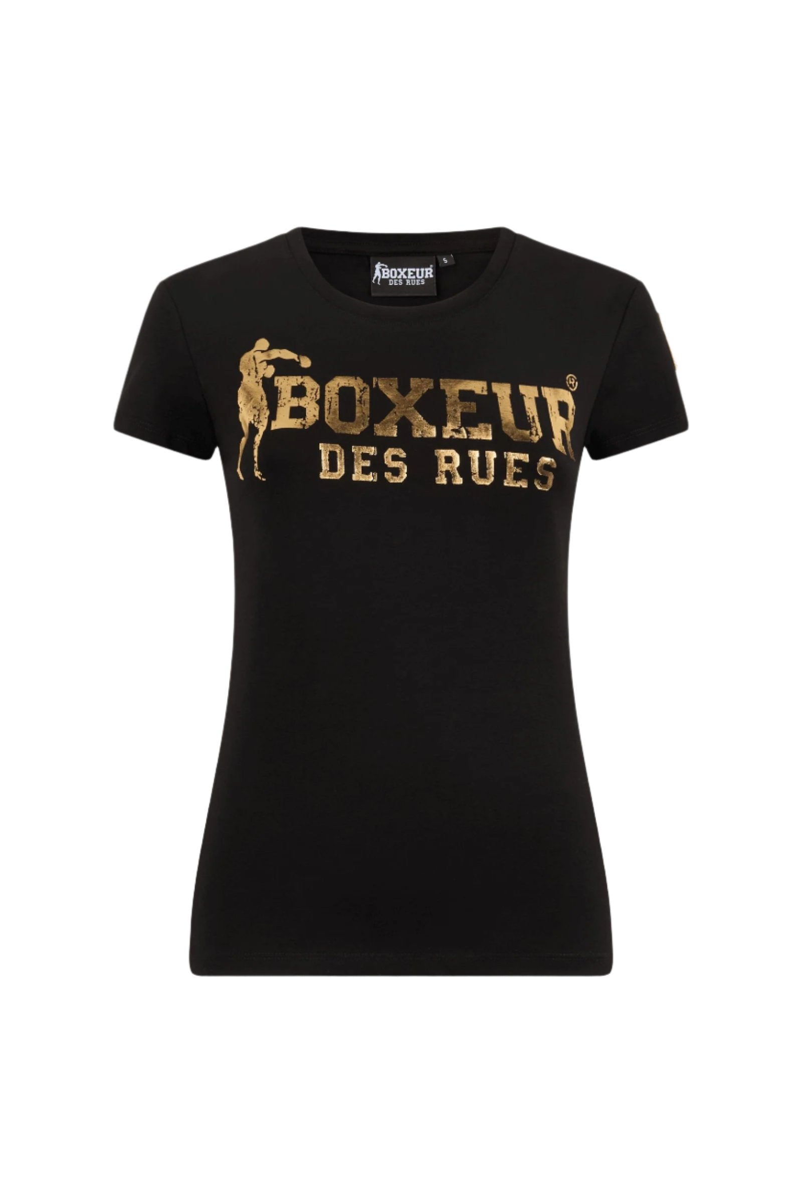 T-shirt Iconic Logo en noir et or T-shirts Boxeur des Rues   