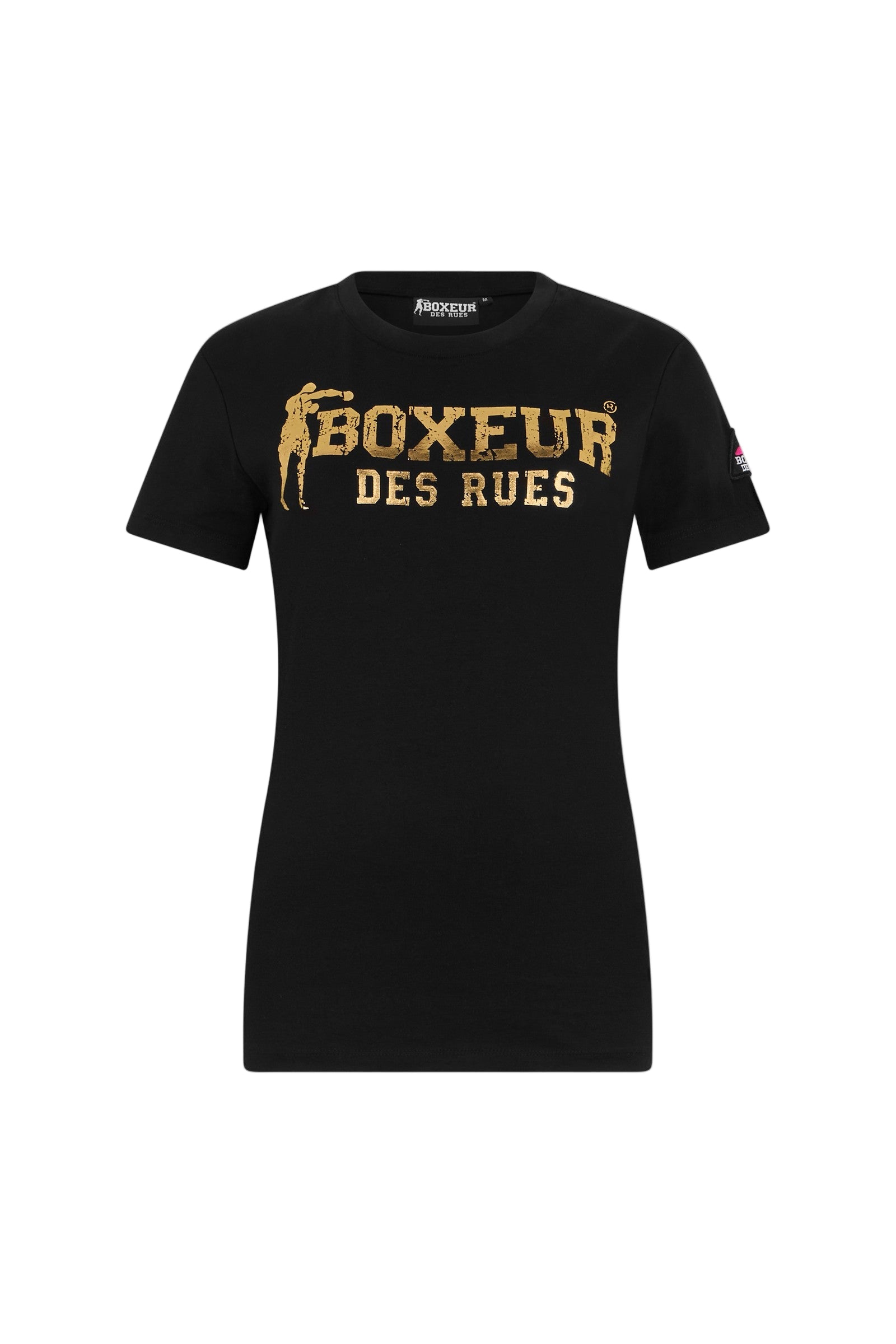 T-shirt Iconic Logo en noir et or