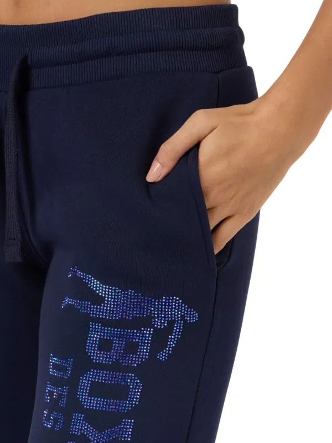 Rhinestone Regular Jogger in Midnight Pantalon Boxeur des Rues