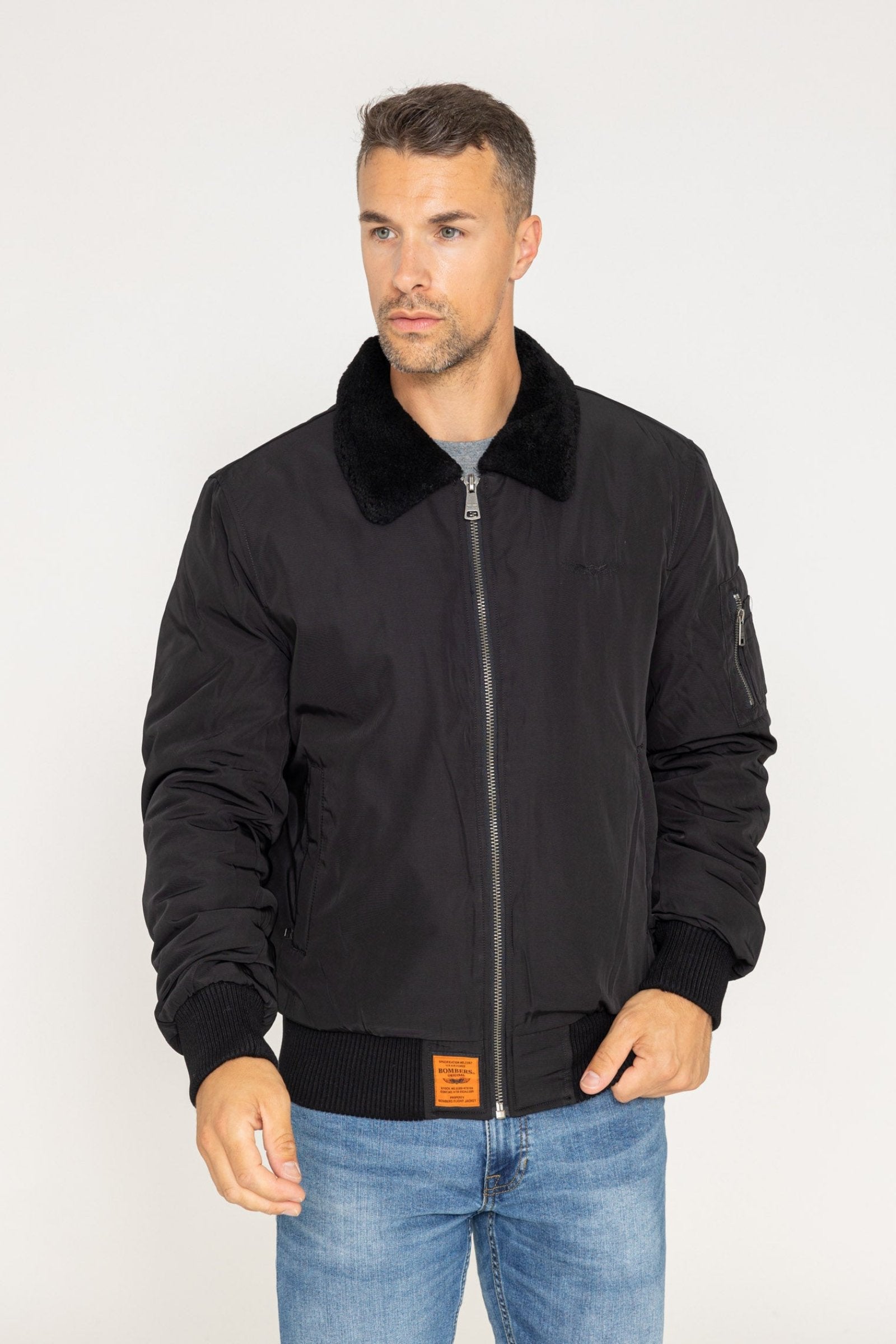 Curtiss M Veste bomber dans Black Vestes Bombers Original   