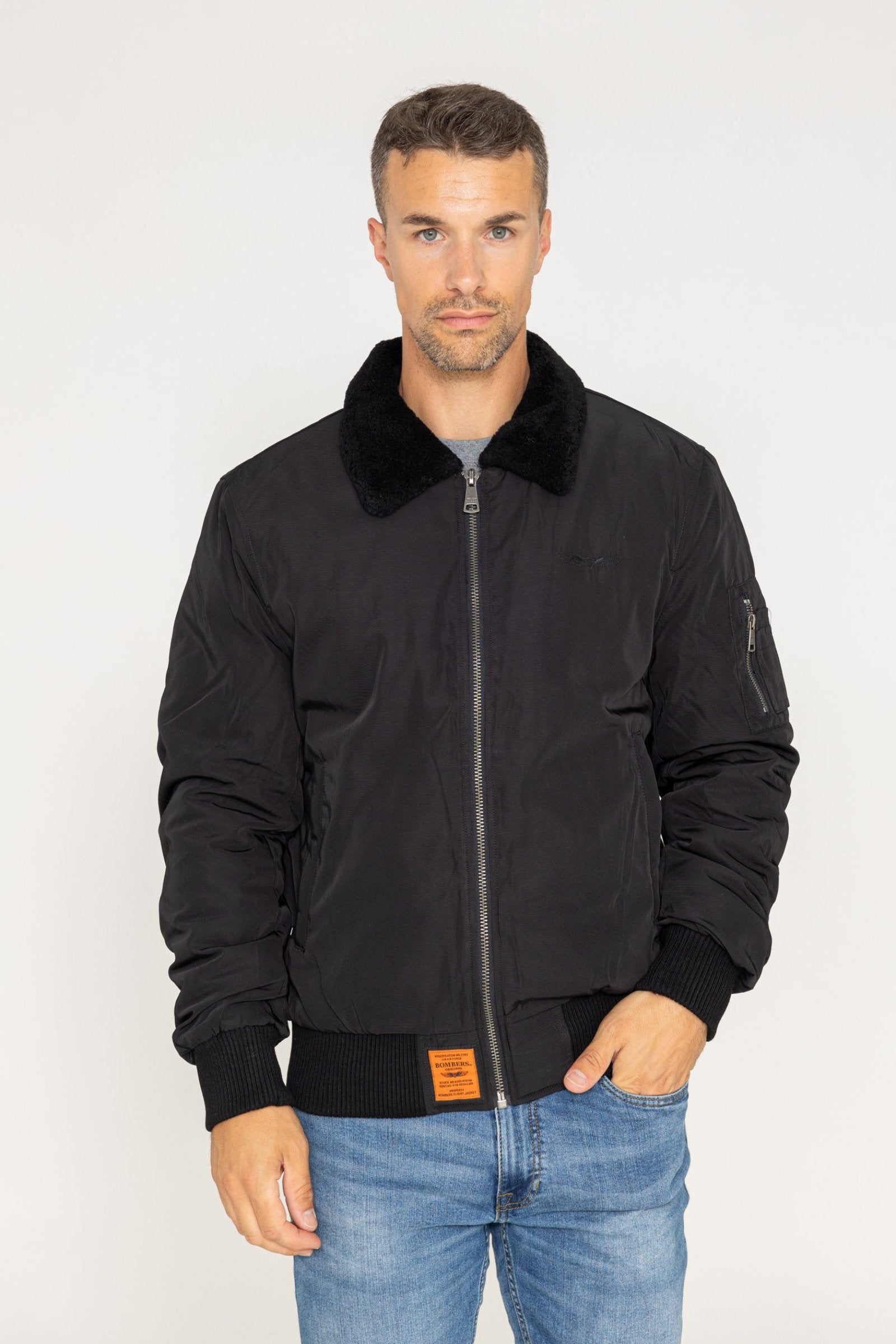 Curtiss M Veste bomber dans Black Vestes Bombers Original   