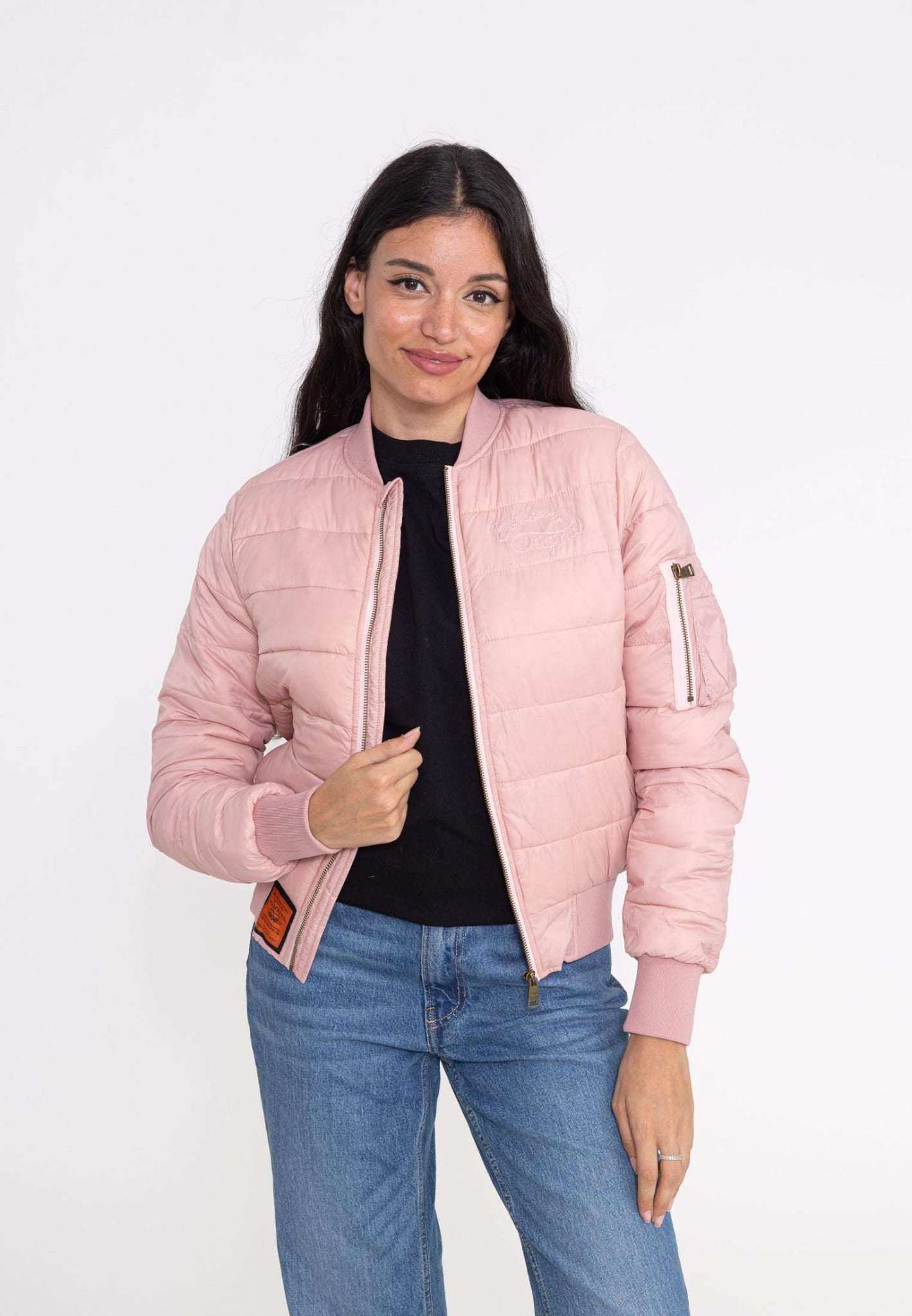 Doudoune Dallas W en rose Vestes Bombers Original   