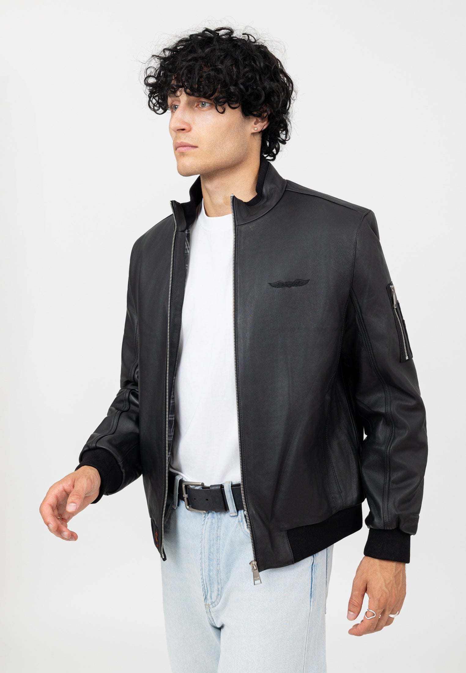 Denver-M in Black Vestes Bombers Original
