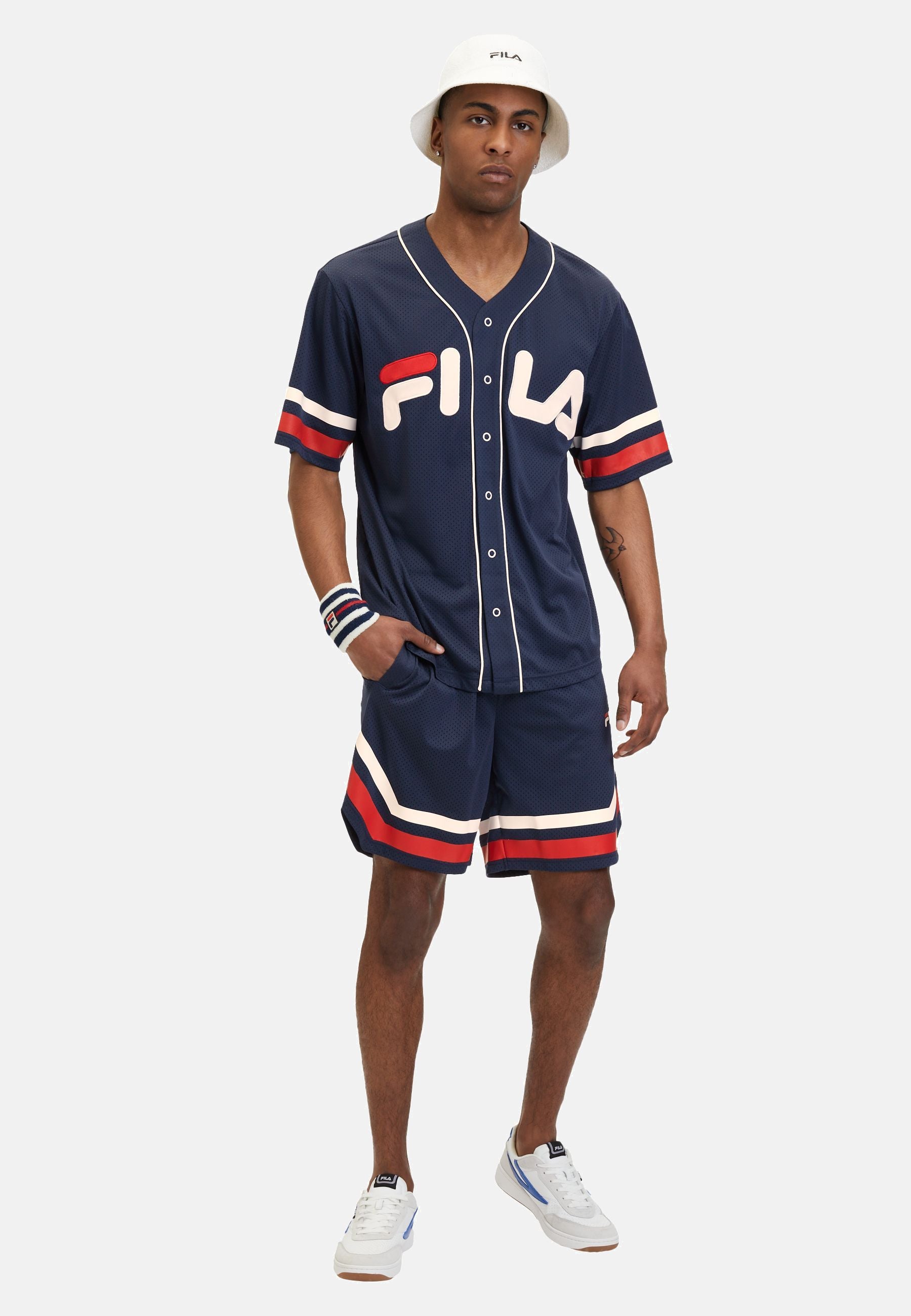 Short de baseball Lashio en noir Iris Short Fila   