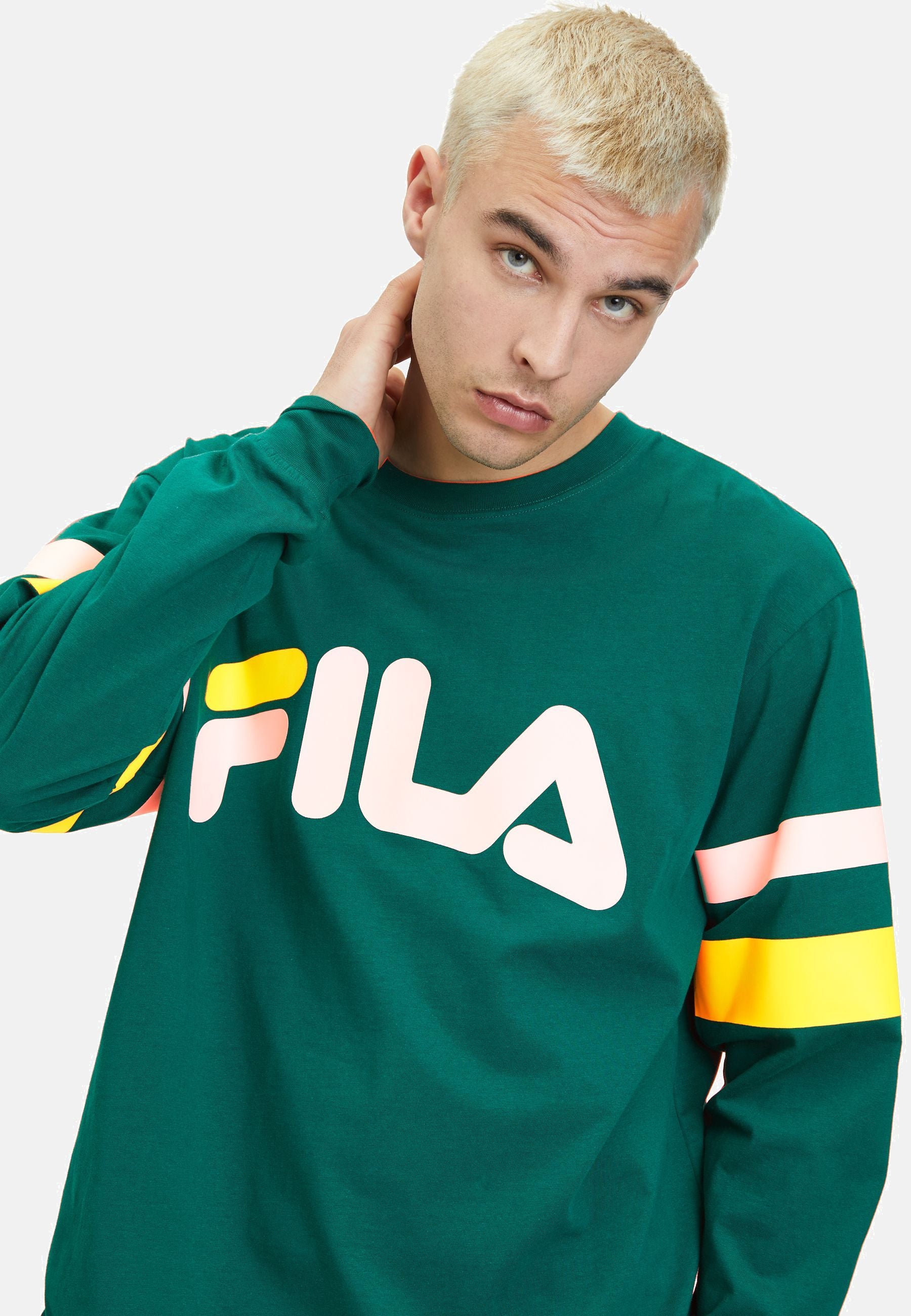 Luohe Oversized Crew Sweat in Aventurine Sweatshirts Fila   