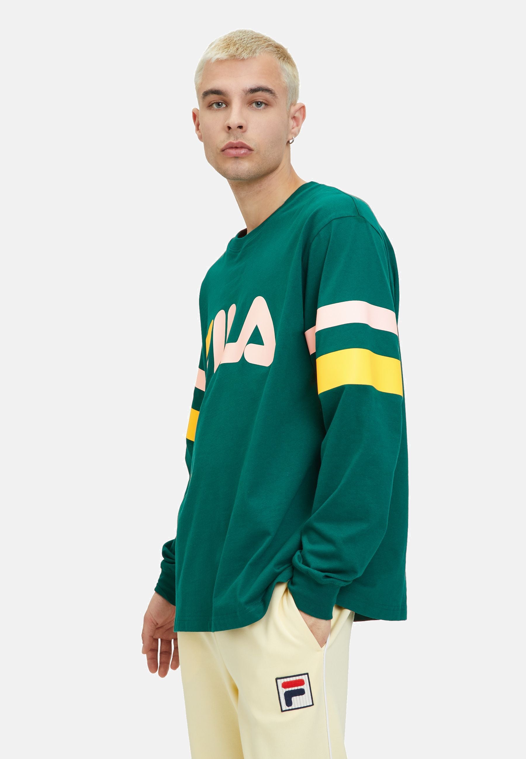 Luohe Oversized Crew Sweat in Aventurine Sweatshirts Fila   