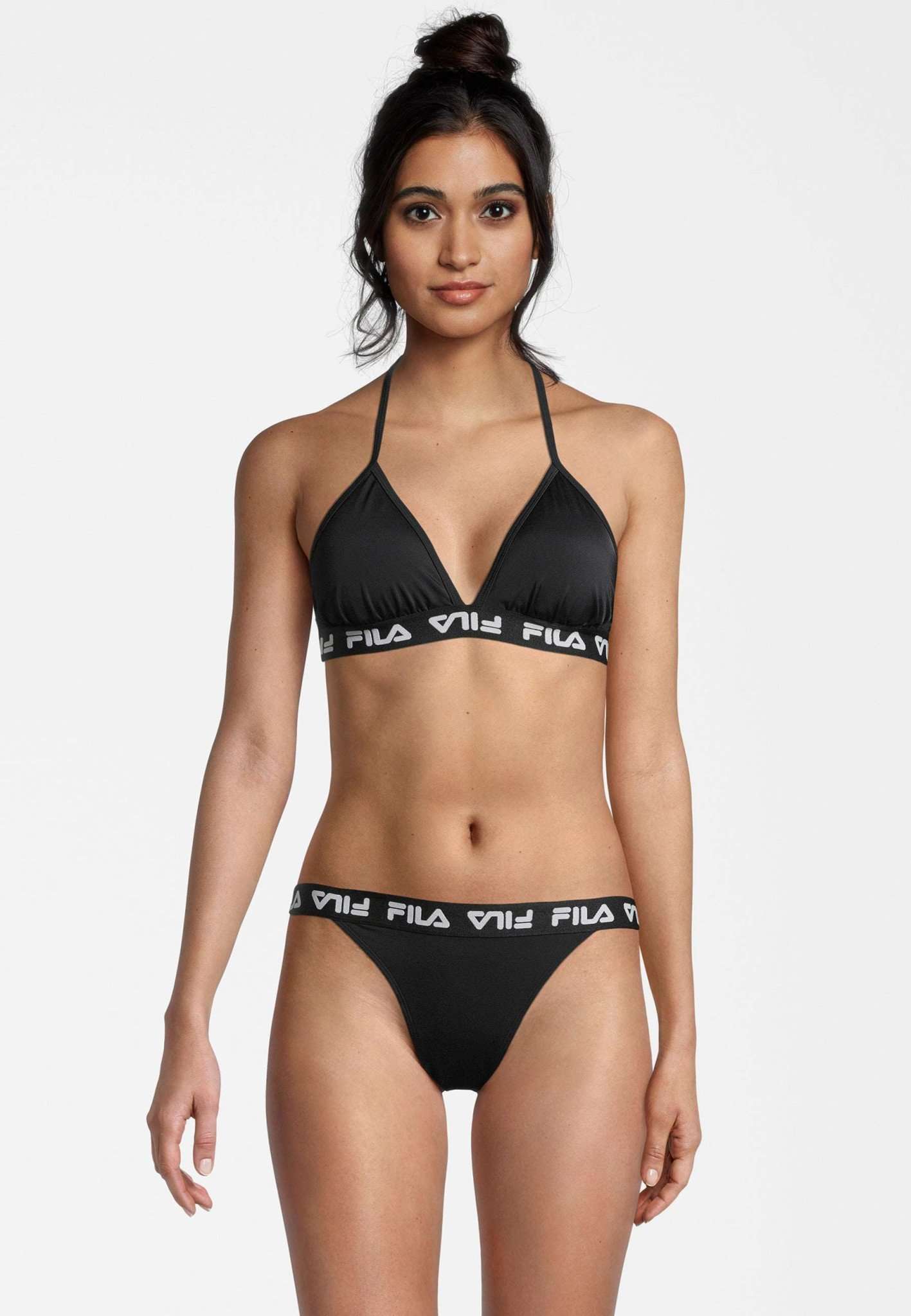 Split Triangle Bikini dans Black Bikini Fila   