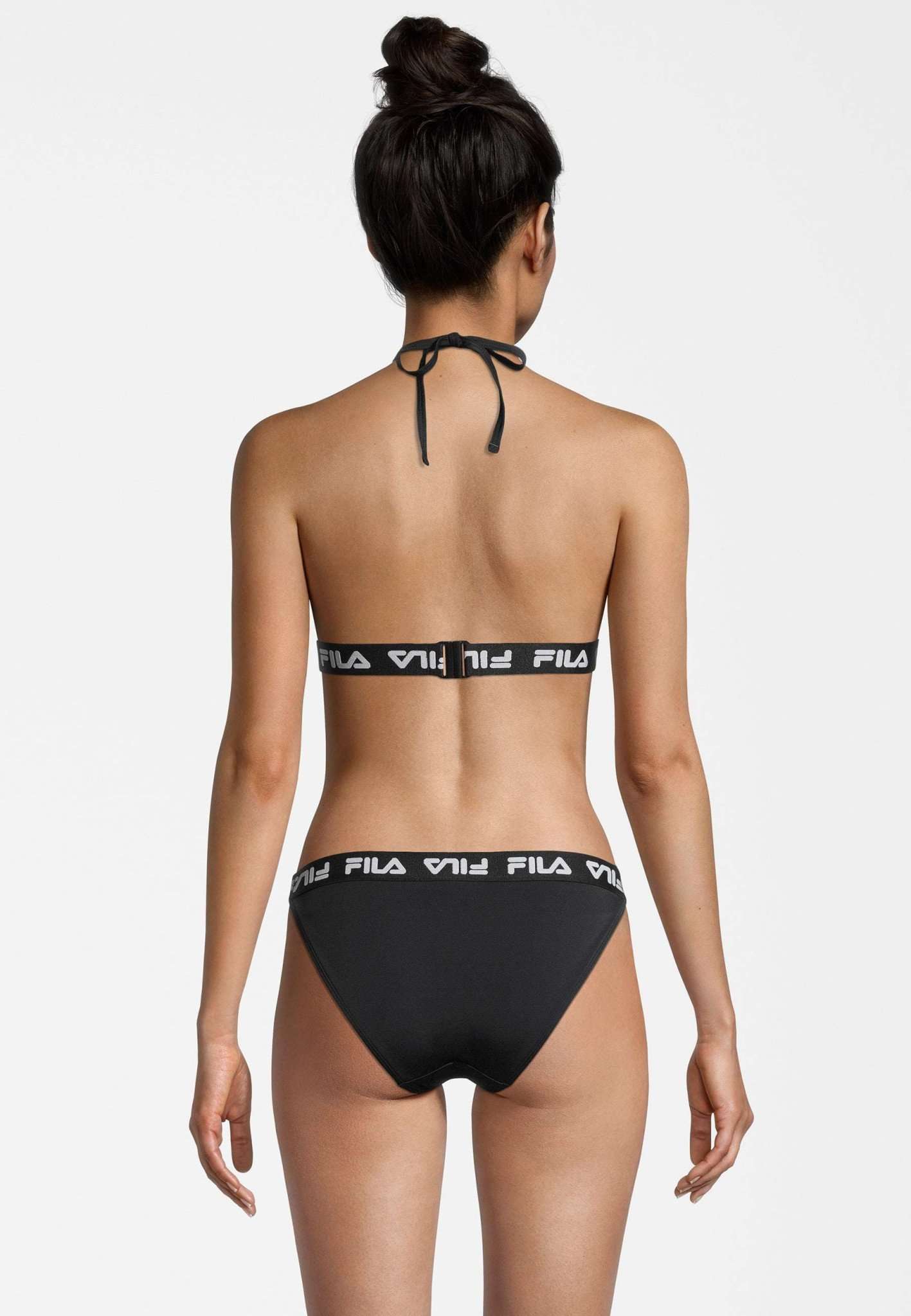 Split Triangle Bikini dans Black Bikini Fila   